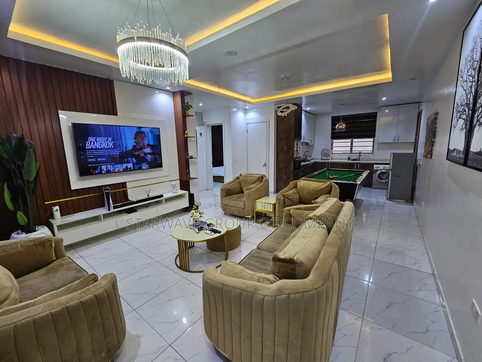 Luxury One Bedroom Apartment With Snooker in Lekki