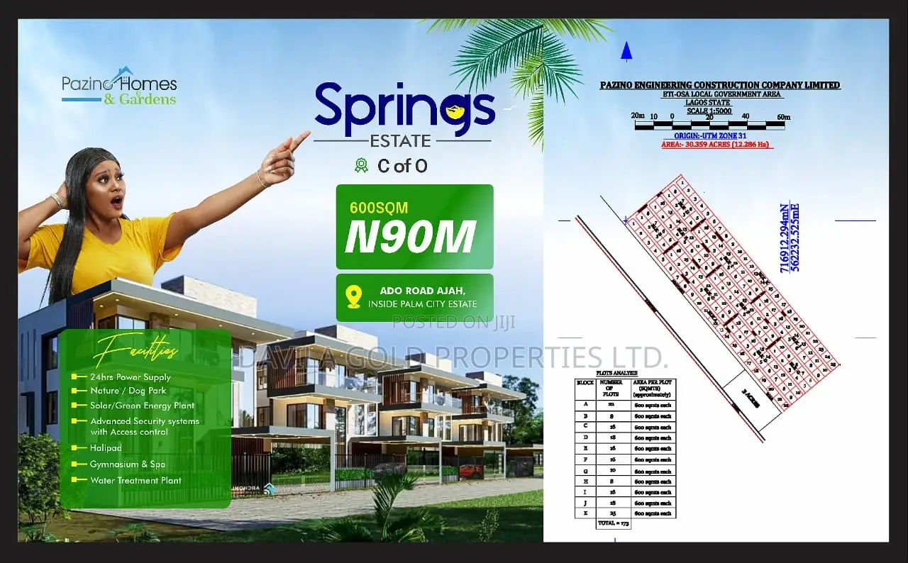 Best Land Deal, Ado Road Ajah, Lagos, at Springs Garden in Ado / Ajah