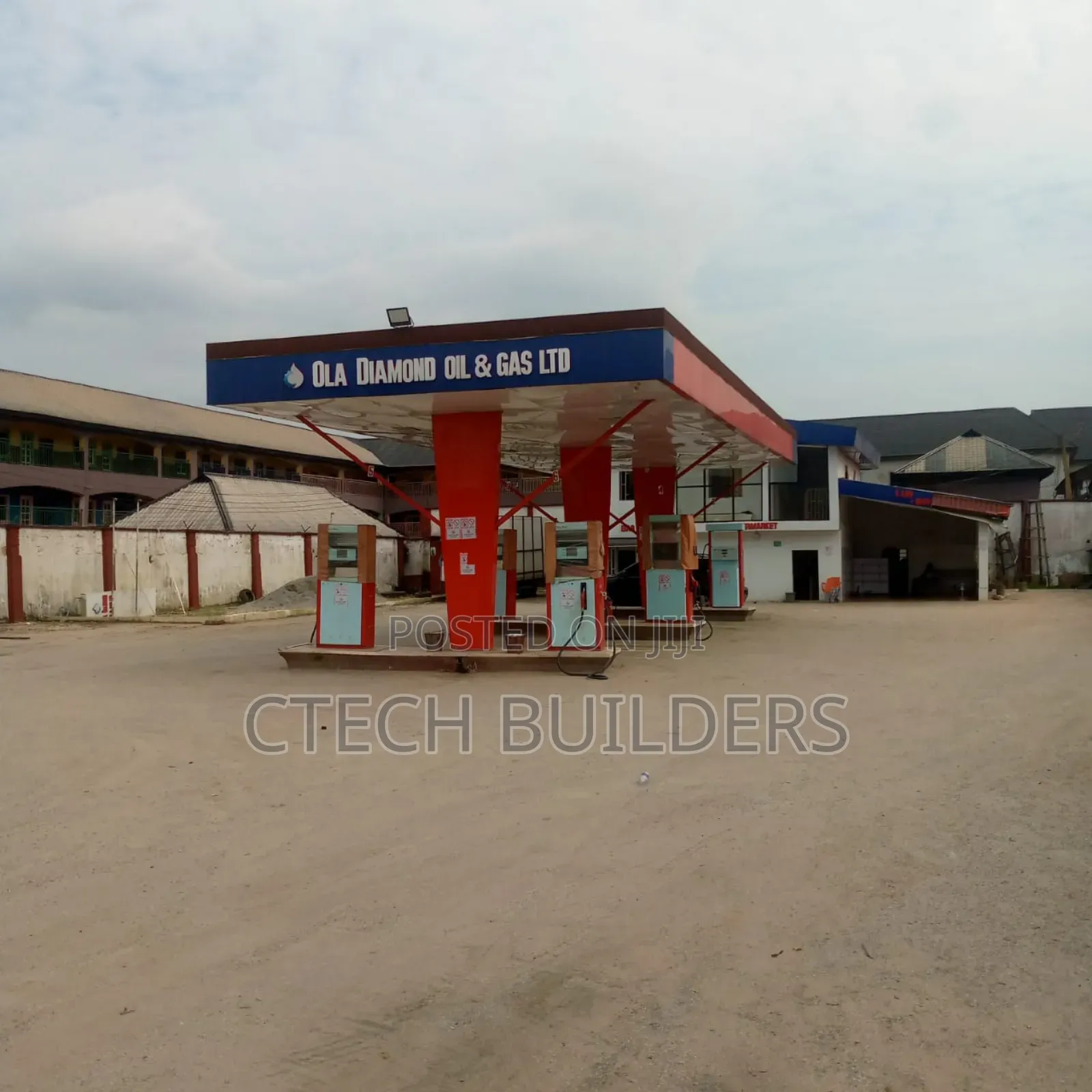 Filling Station With Gas Plant on 100ftx170ft at Aduwawa Rd in Benin City