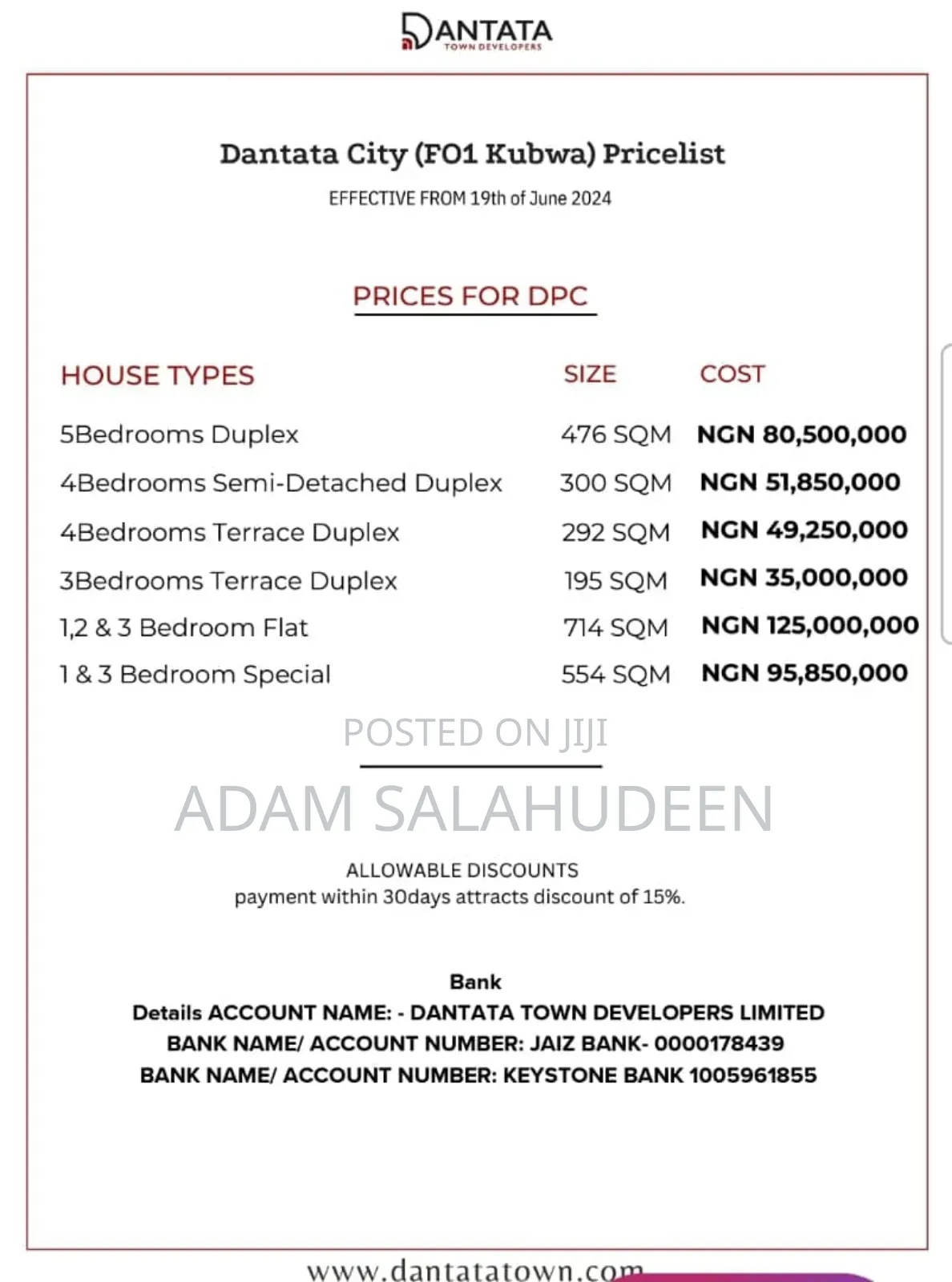 4bdrm Duplex in Dantata City, Kubwa for sale in Kubwa