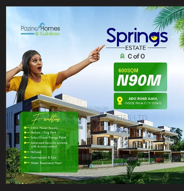 Exclusive Offer, Be a Land Owner at Garden Springs Estate. in Lekki