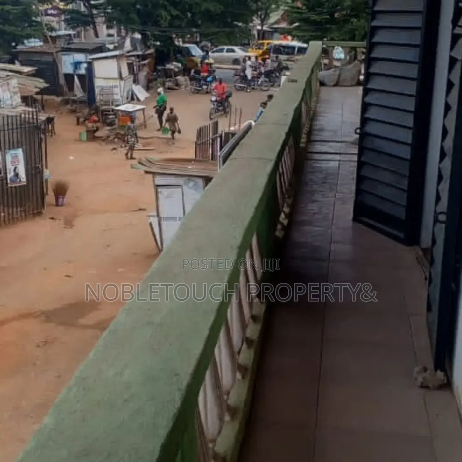Shopping Complex Along the Major Road at Lasu Igando Road in Akesan
