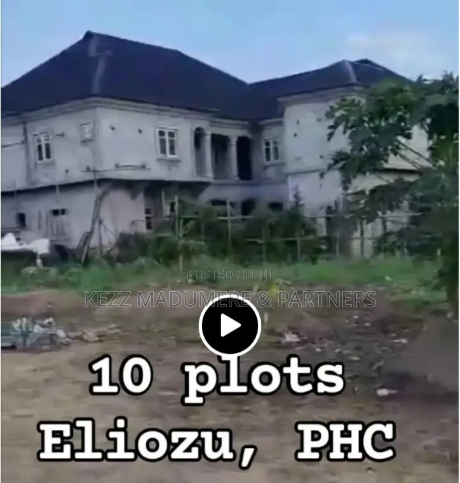 For Sale : 10 Plots Few Poles From Eliozu Flyover , Major Rd in Port-Harcourt