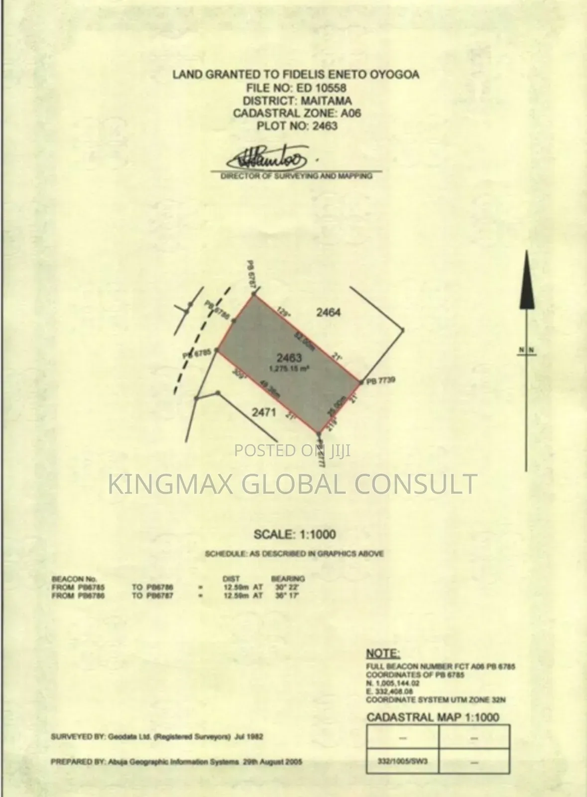 Well Located Private Residential Land for Sale in Maitama in Maitama
