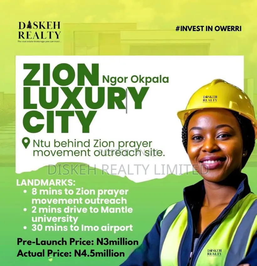 ZION LUXURY CITY- Phase 2, Ngor Okpala Imo State. in Ngor-Okpala