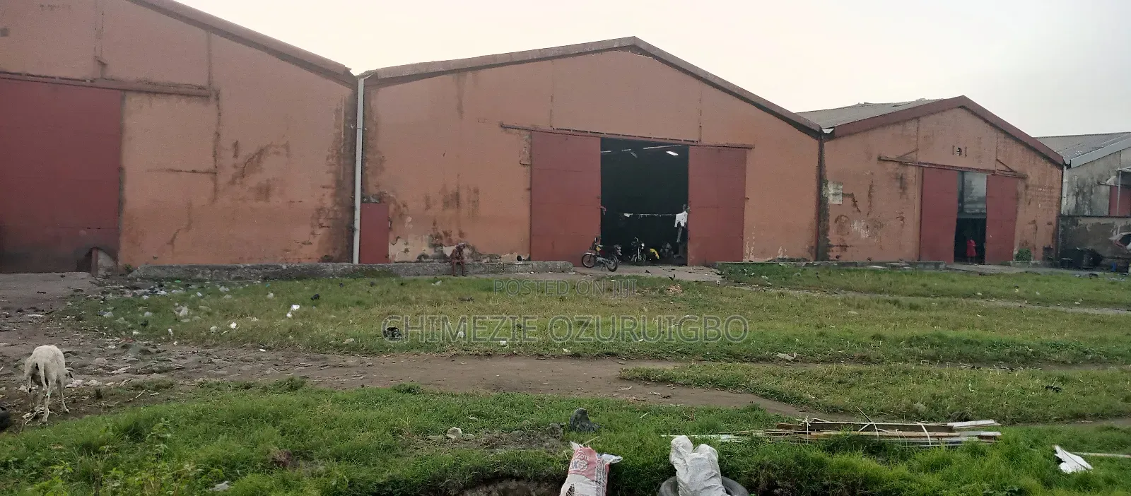 3 Bays Warehouse On 2 Acres Of Land At Agboju, Lagos. in Agboju