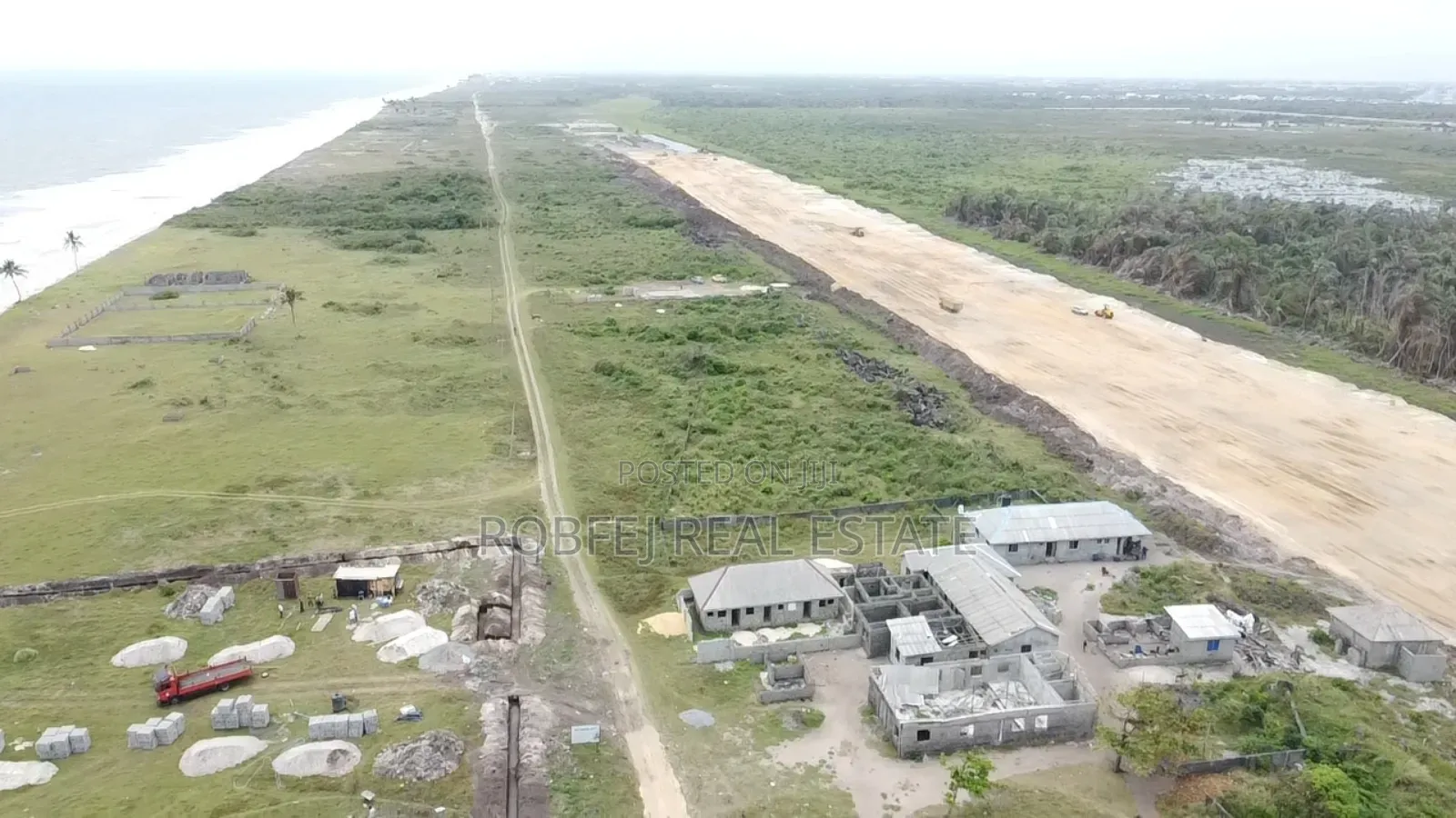 Gazette Plot Facing Coastal Road and Viewing Atlantic Ocean in Abijo
