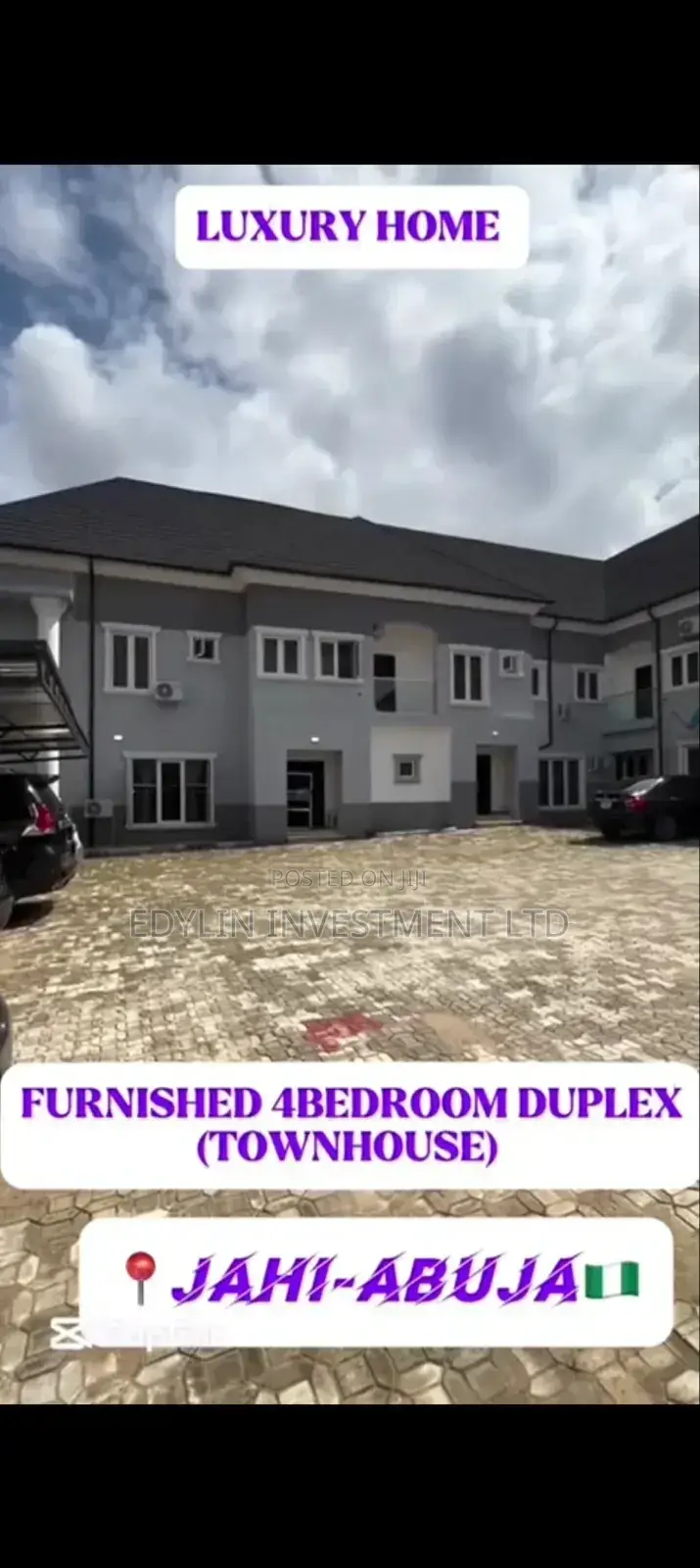 Furnished 4bdrm Duplex in Jahi for sale in Jahi