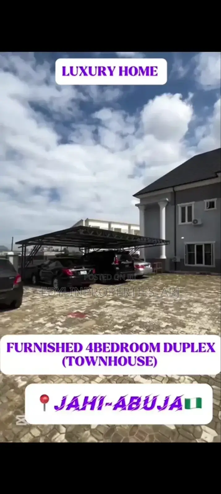 Furnished 4bdrm Duplex in Jahi for sale in Jahi