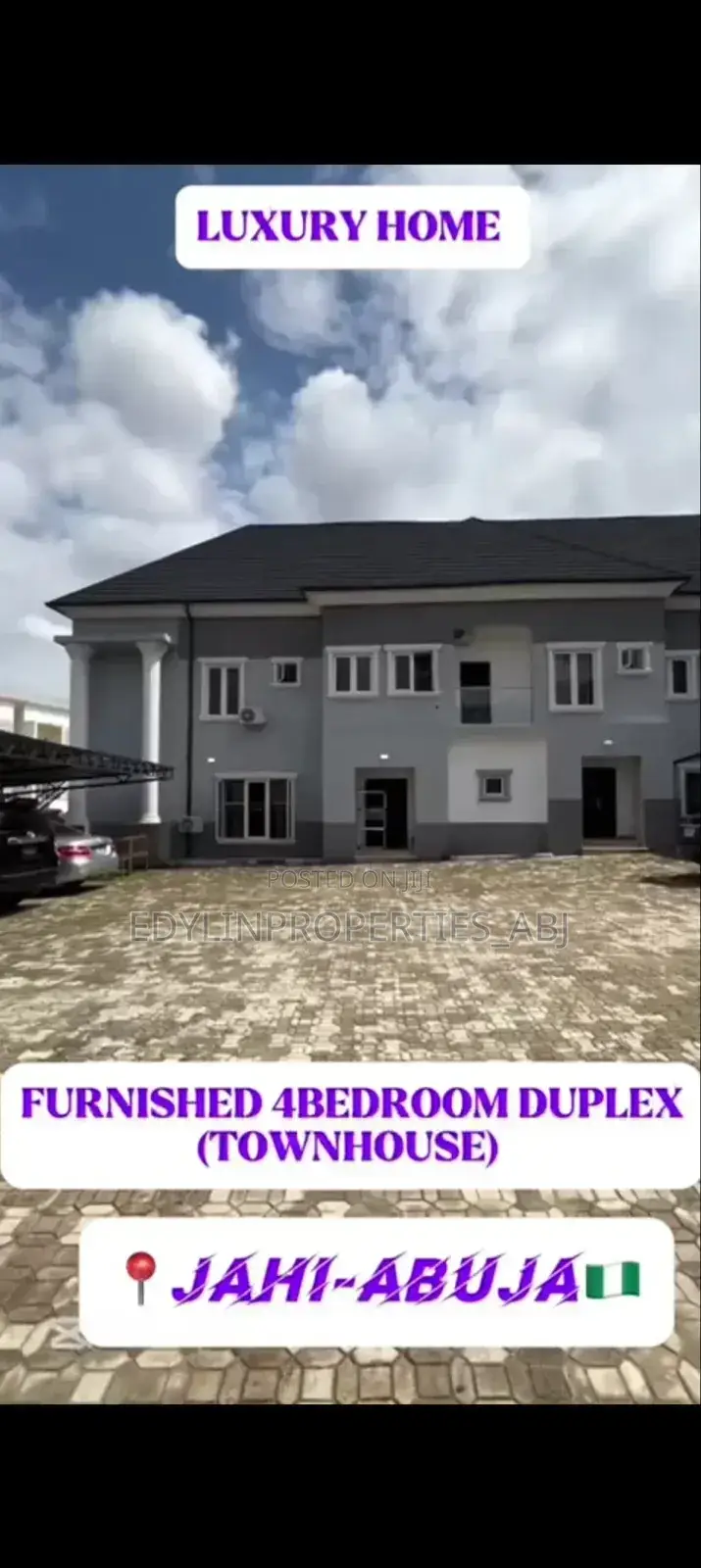 Furnished 4bdrm Duplex in Jahi for sale in Jahi