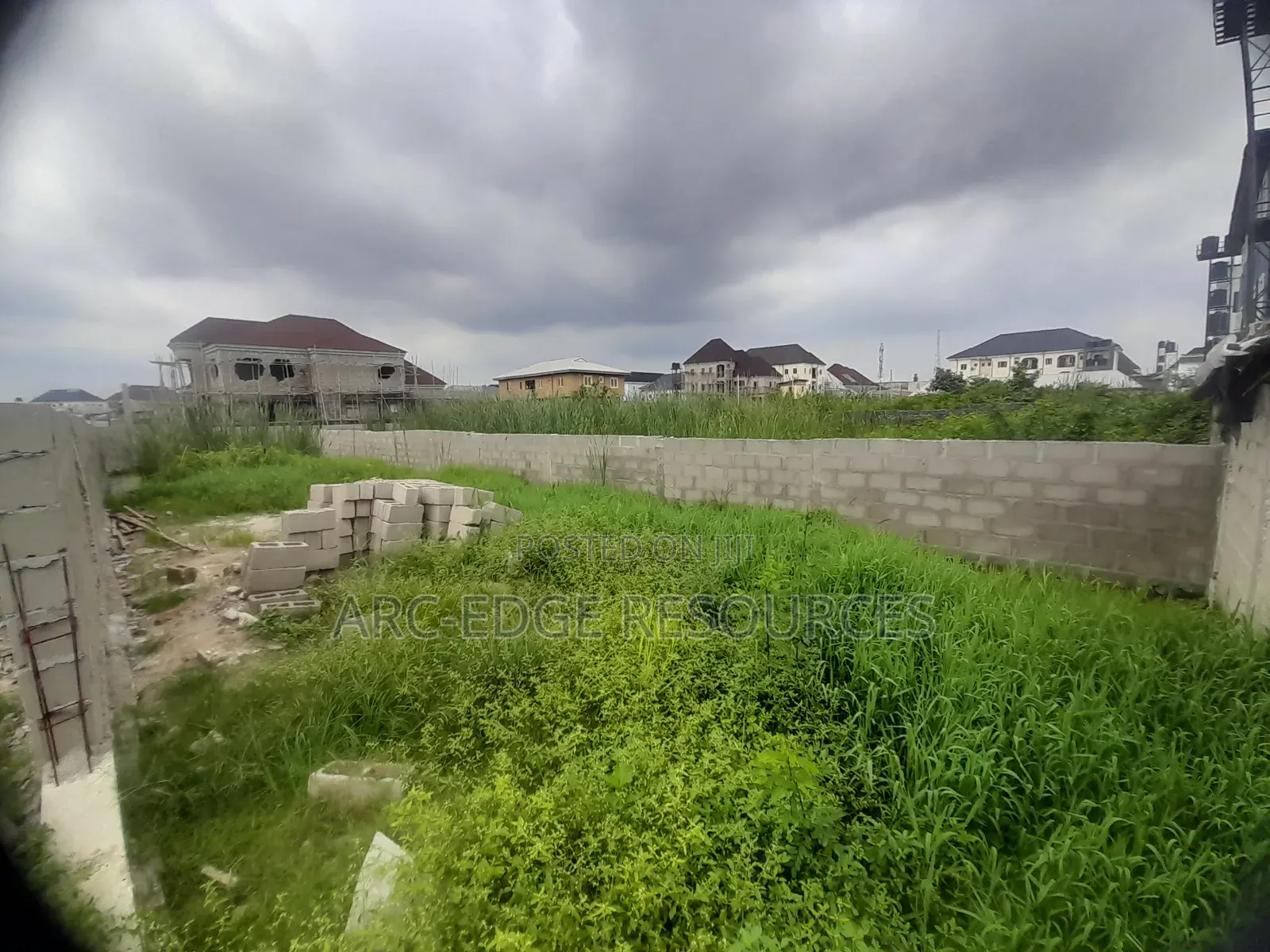 Dry Cornerpiece Half Plot of Land in Greenfield Estate in Ago Palace
