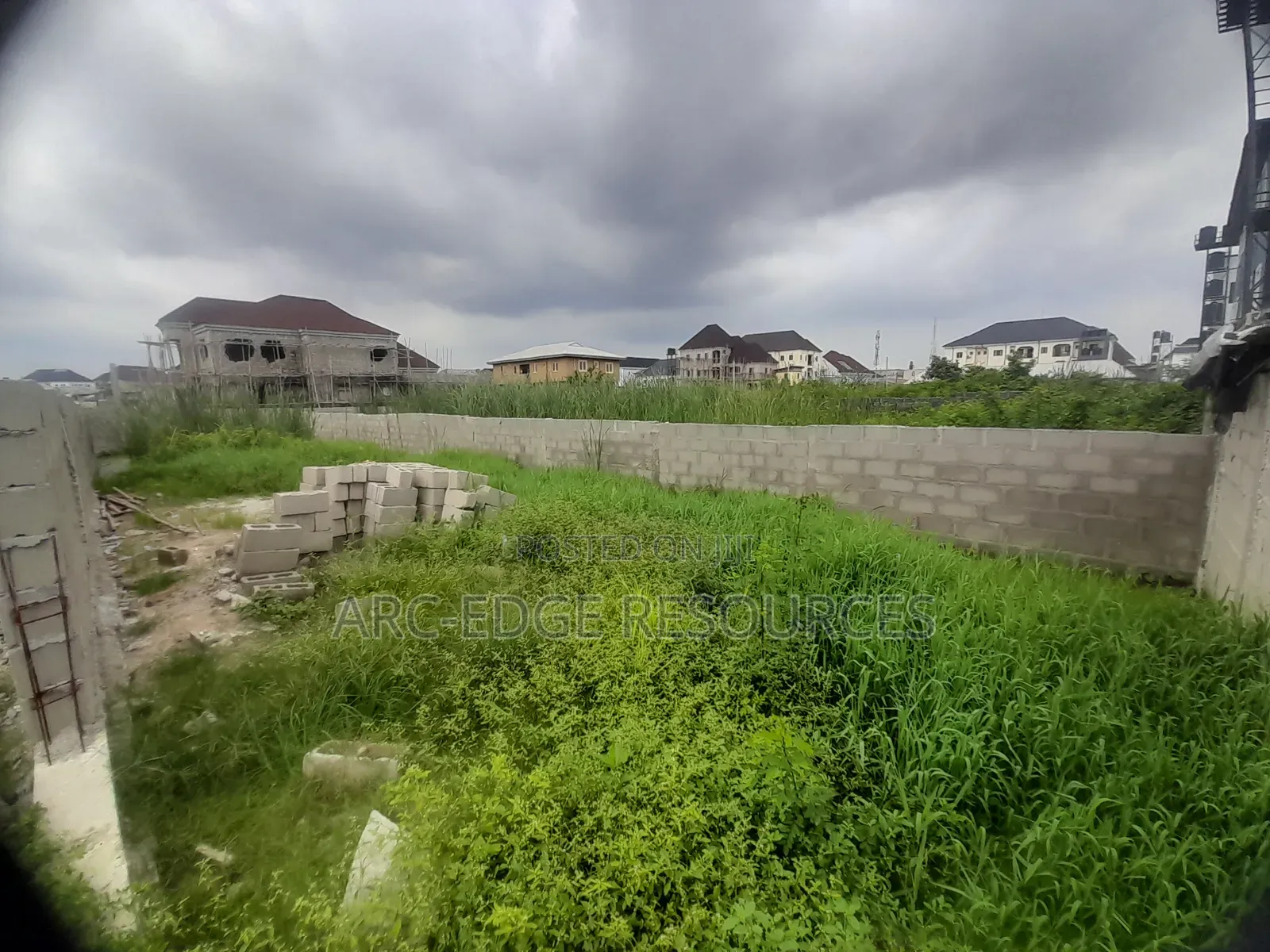 Dry Cornerpiece Half Plot of Land in Greenfield Estate in Ago Palace