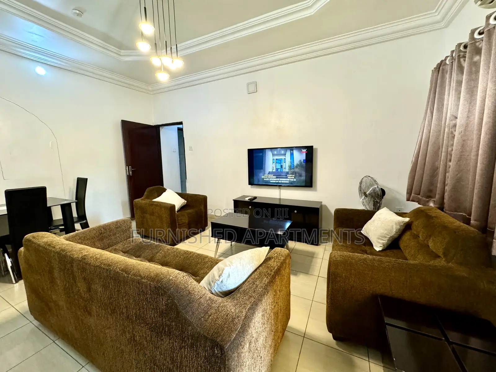 Furnished 3bedroom Flat 6guests Max Wifi N 24hrs Lit in Utako