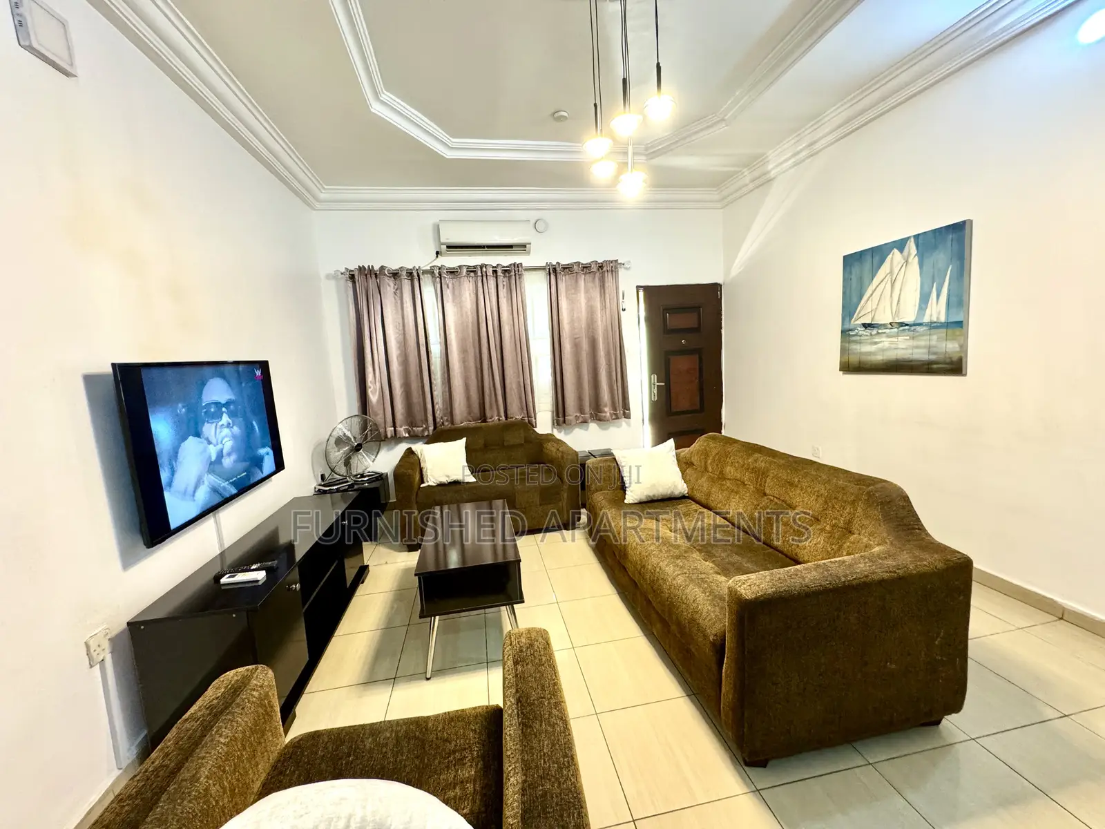 2 Bedroom Furnished Flat 4guests Max 24hrs Lit With Wifi in Utako