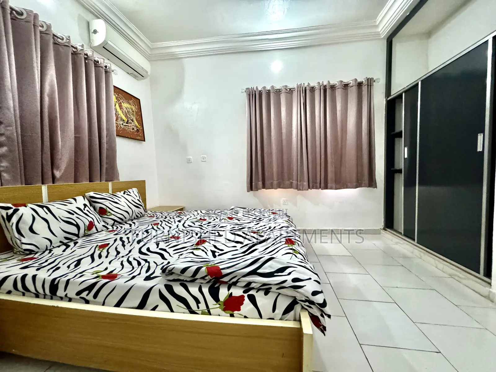 2 Bedroom Furnished Flat 4guests Max 24hrs Lit With Wifi in Utako