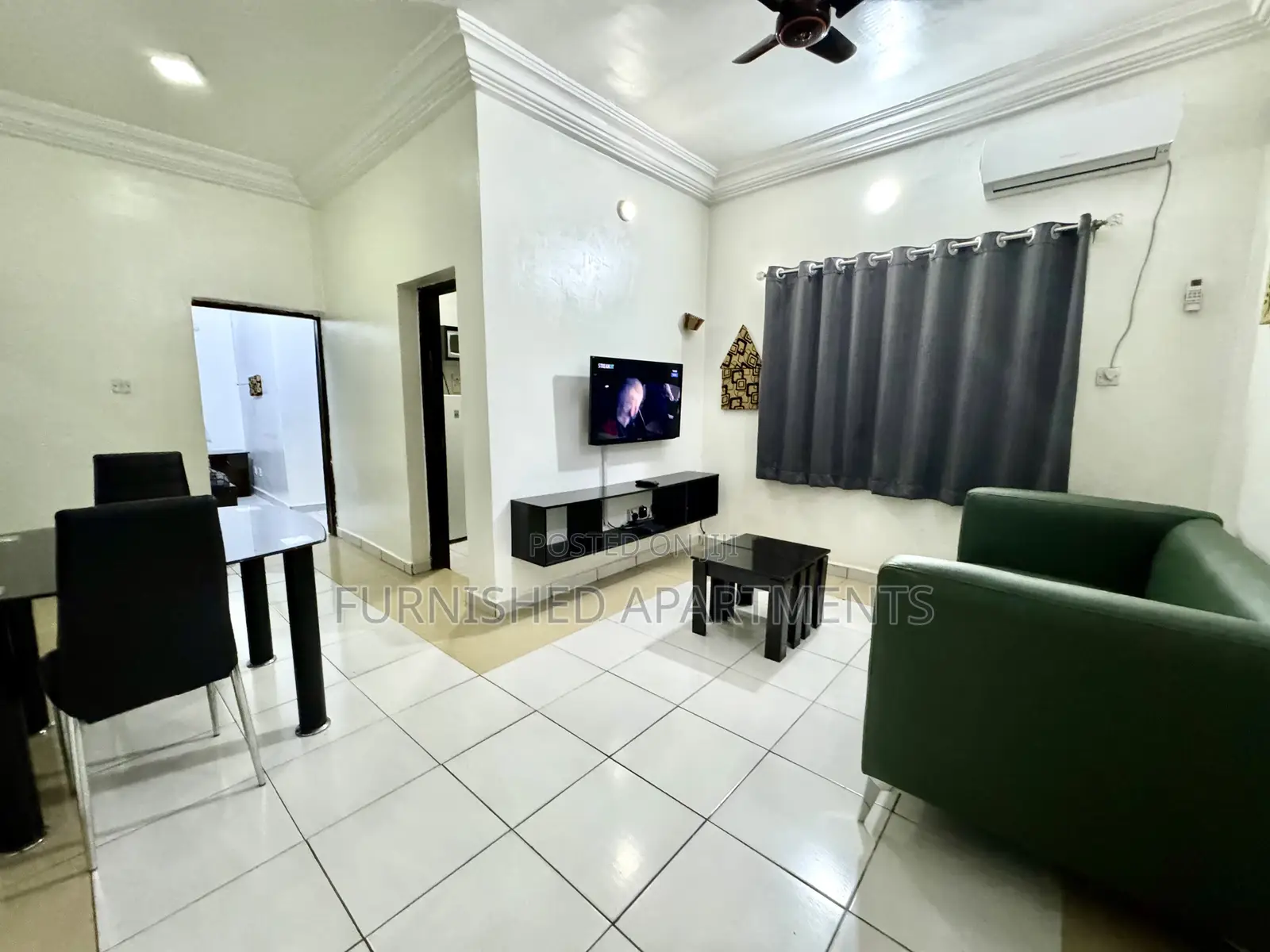 Furnished 1 Bedroom Flat 2guests +Wifi 24hrs Lit Utako Abuja in Utako