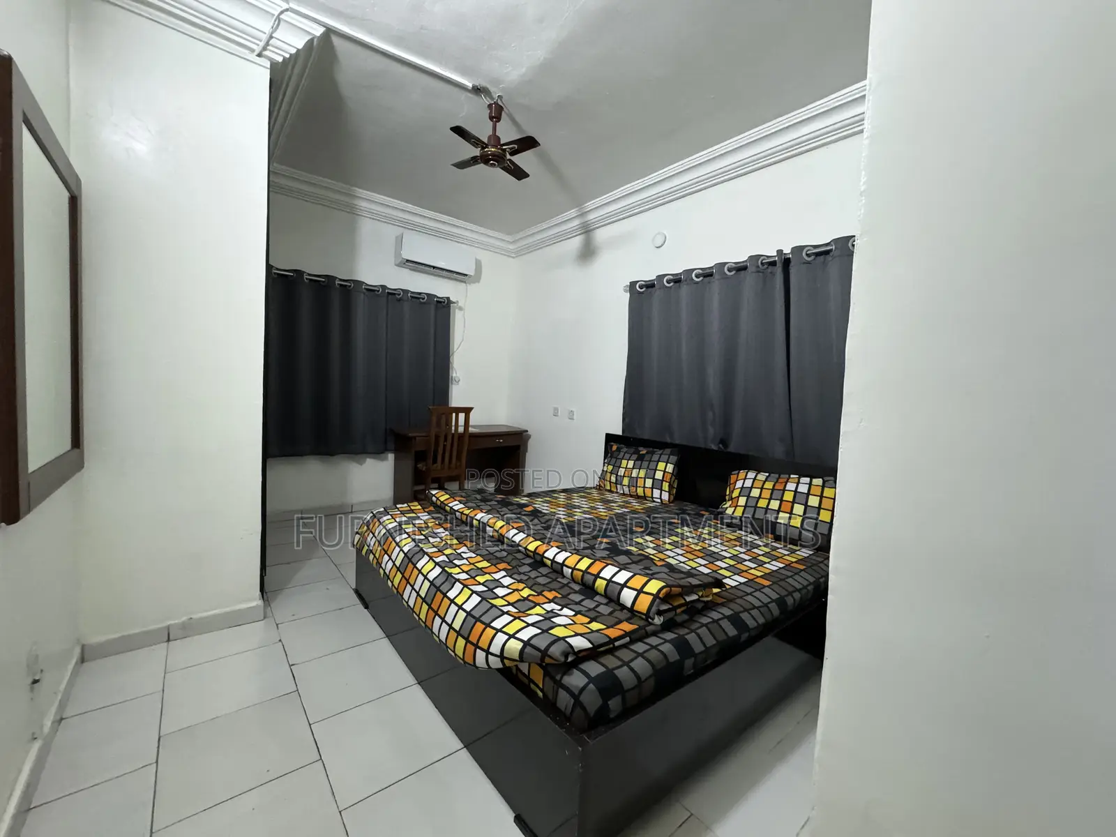 Furnished 1 Bedroom Flat 2guests +Wifi 24hrs Lit Utako Abuja in Utako