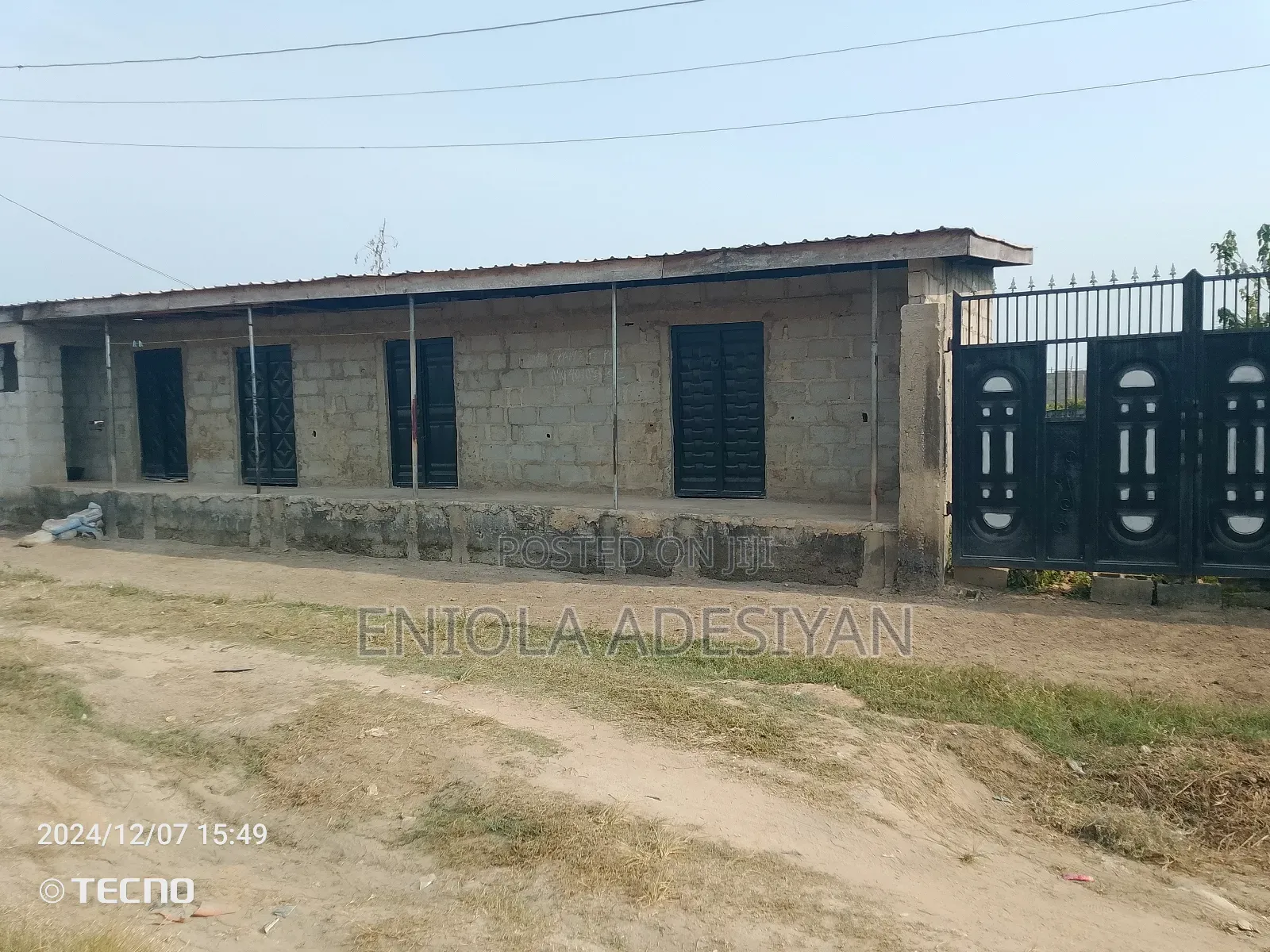 4 Shop With Toilet,Fence ND Gated at Morekete 650 Square MTR in Igbogbo