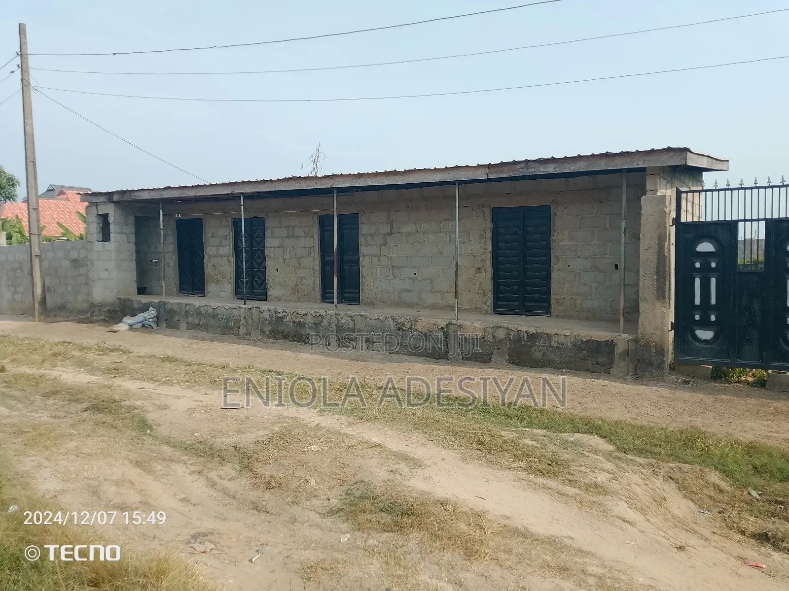 4 Shop With Toilet,Fence ND Gated at Morekete 650 Square MTR in Igbogbo