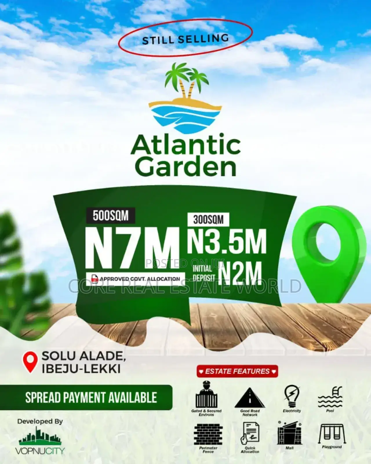 Atlantic Garden, Ibeju Lekki Lagos State in Ibeju