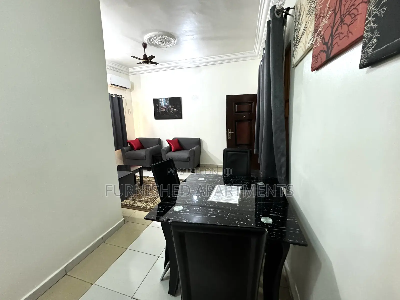 Furnished 1bedroom Flat + Wifi 24hrs Lit at Utako in Utako
