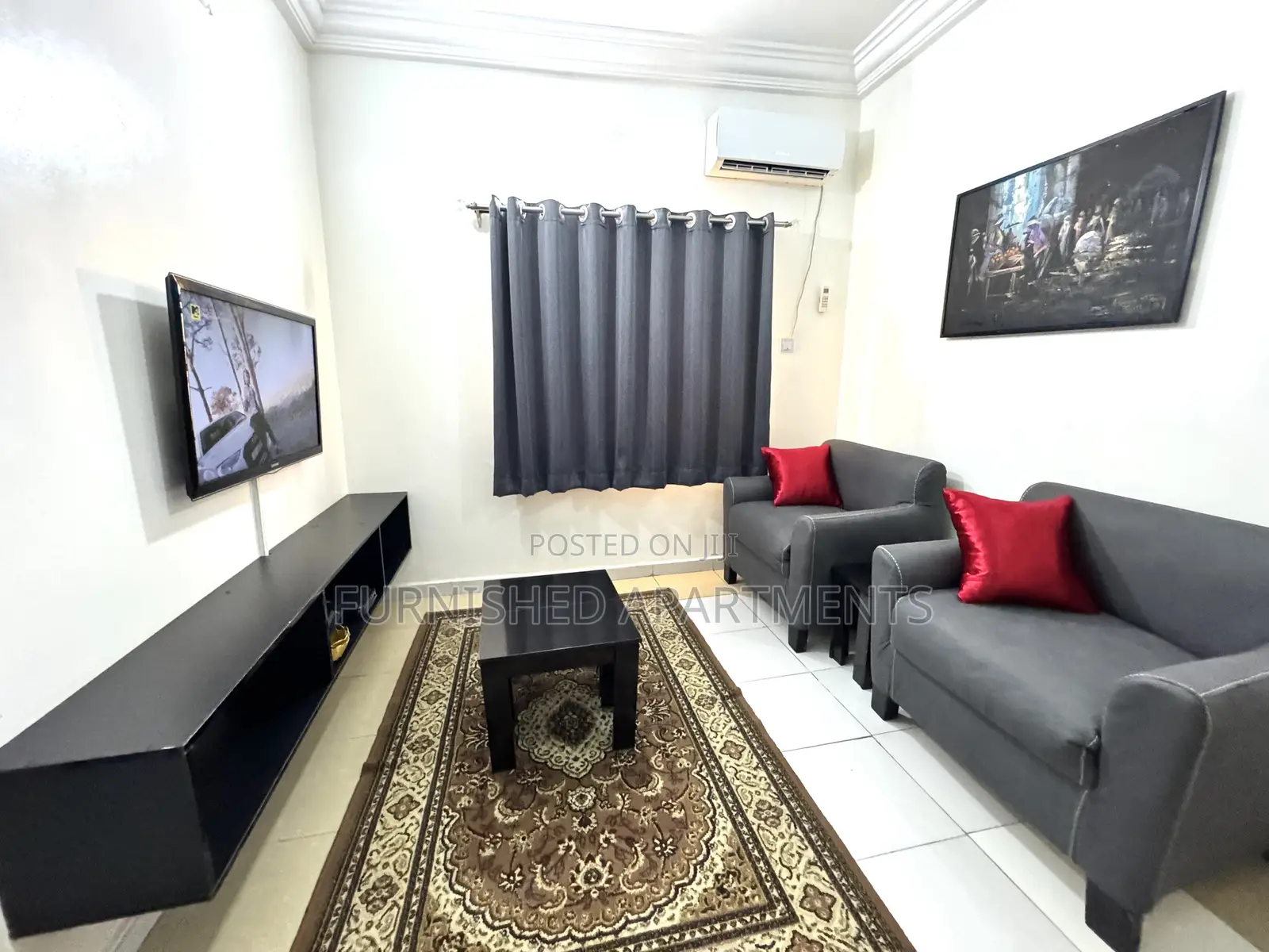 Furnished 1bedroom Flat + Wifi 24hrs Lit at Utako in Utako