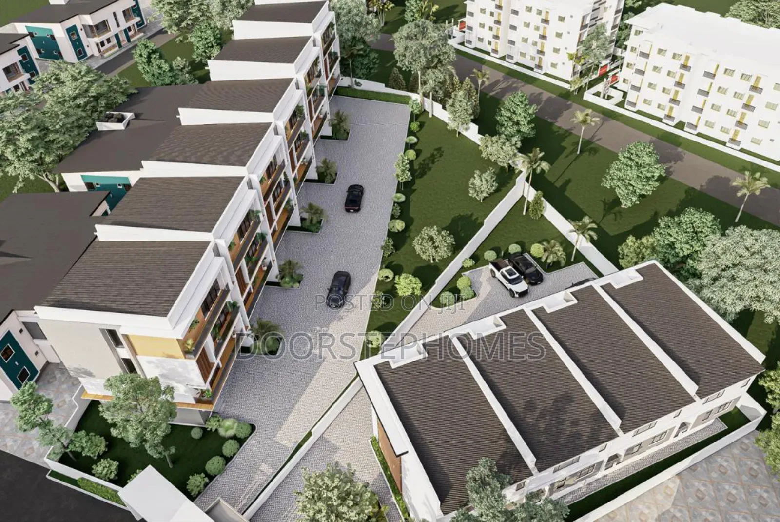 4bdrm Terrace + BDRM Apartment Bq in Serenity Park Estate, for Sale in Life Camp