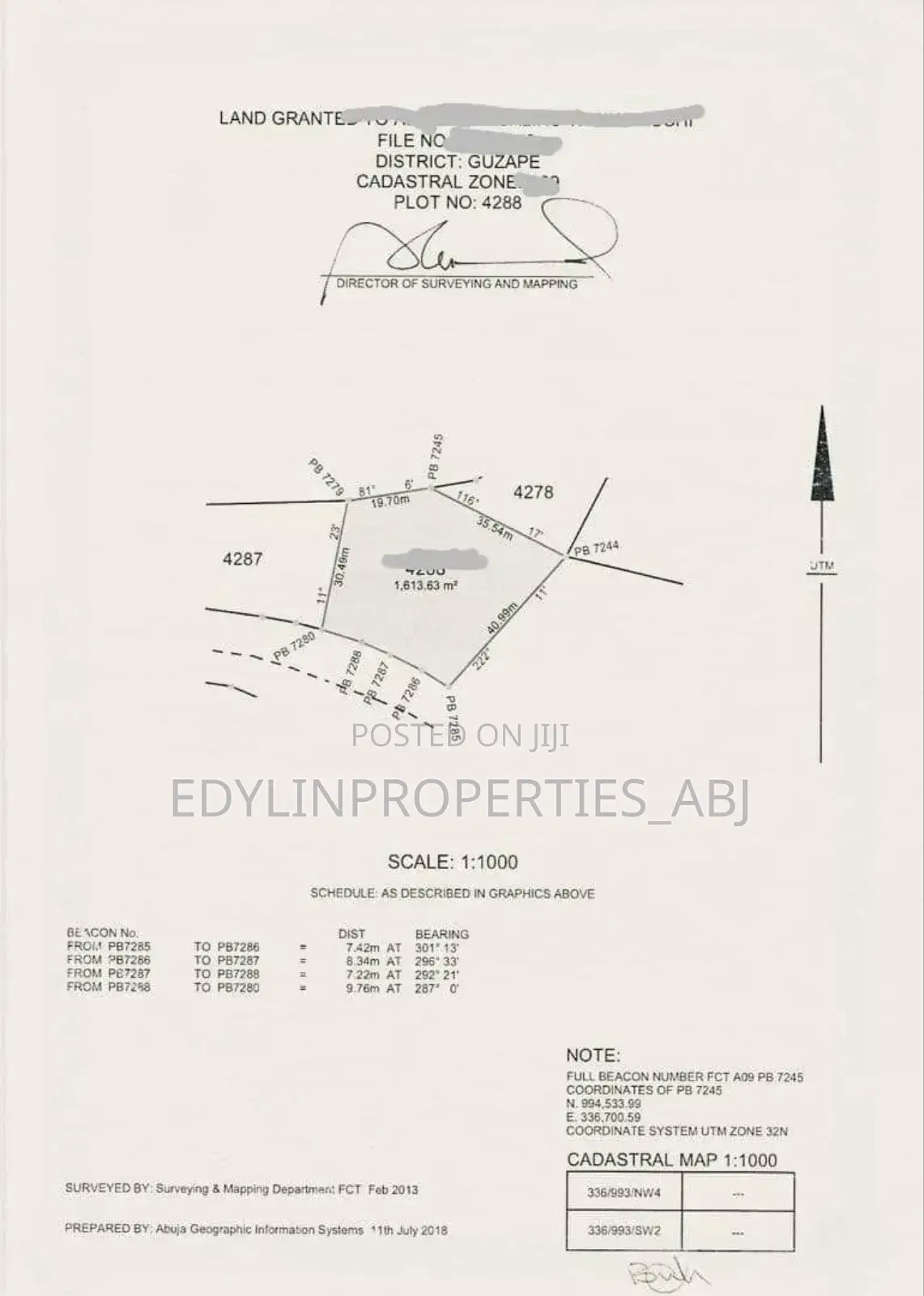 Plot of Land at Guzape Abuja in Guzape District
