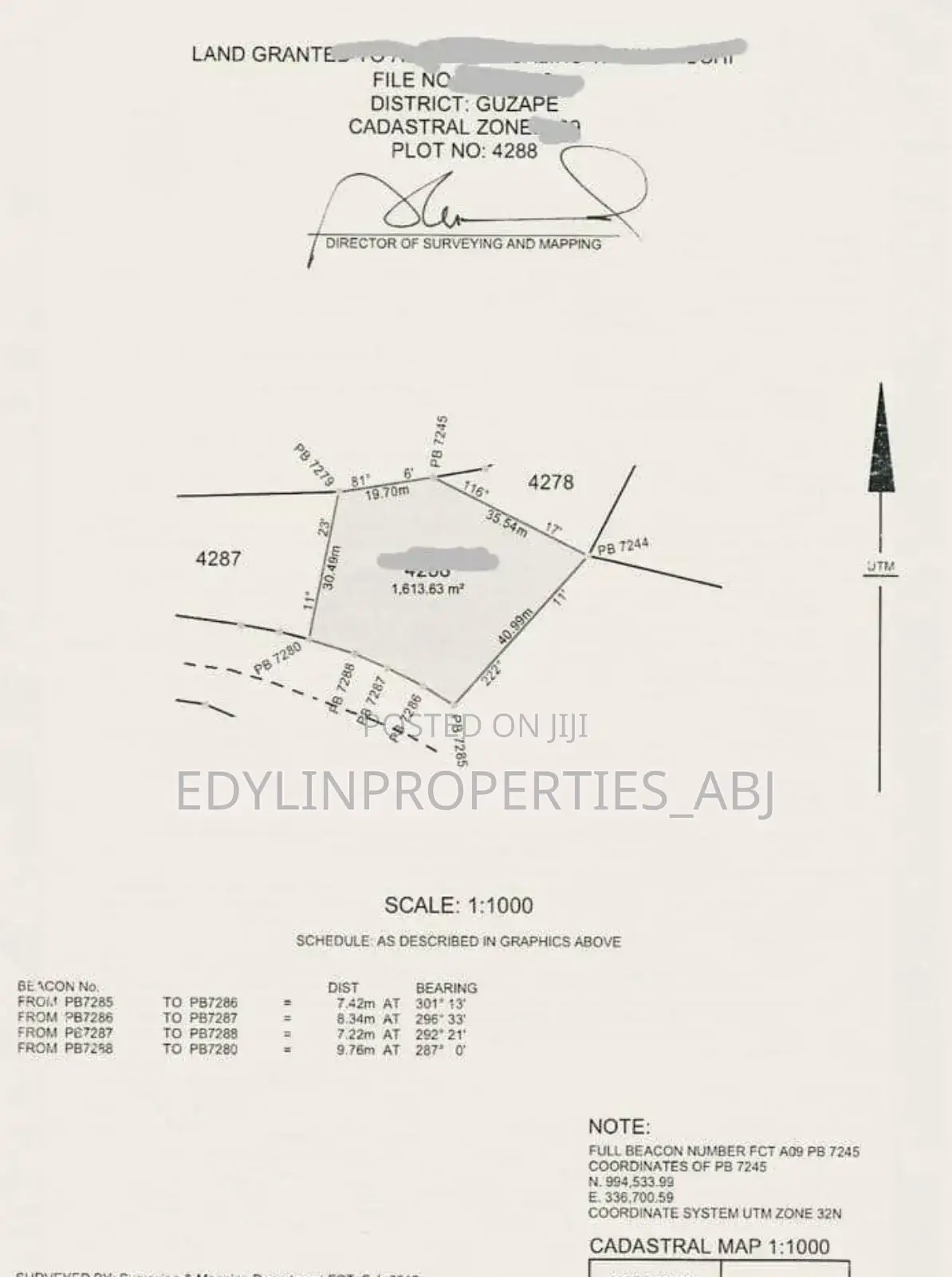Plot of Land at Guzape Abuja in Guzape District