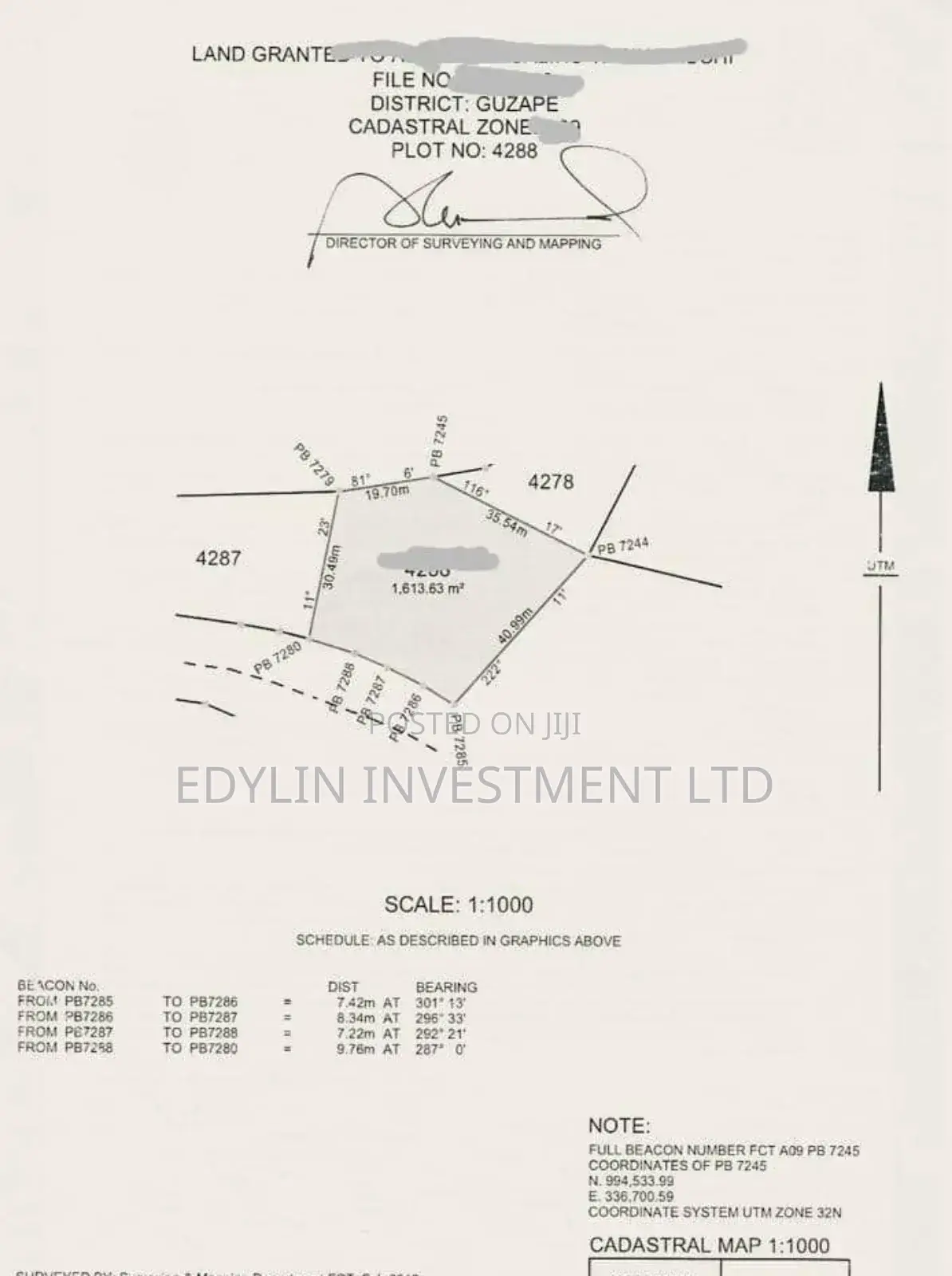 Plot of Land at Guzape Abuja in Guzape District