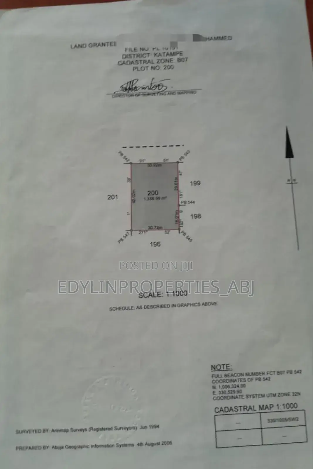 Plot of Land at Katampe Main Abuja in Katampe (Main)