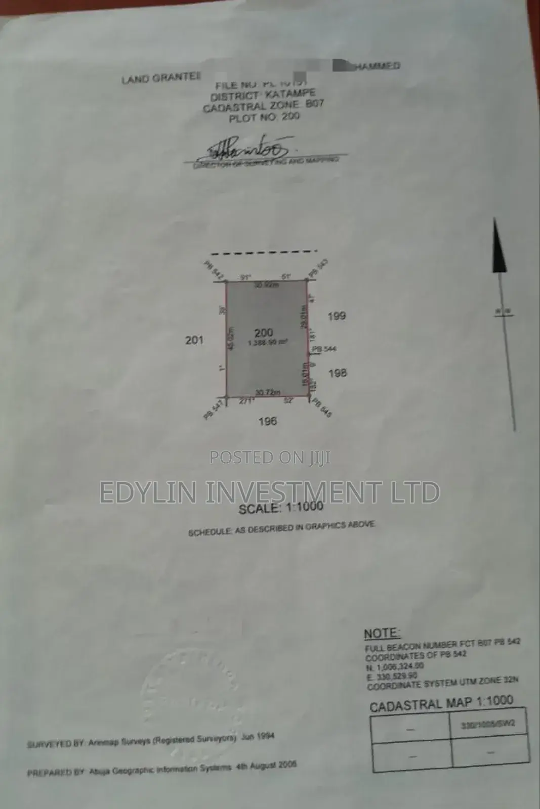 Plot of Land at Katampe Main Abuja in Katampe (Main)