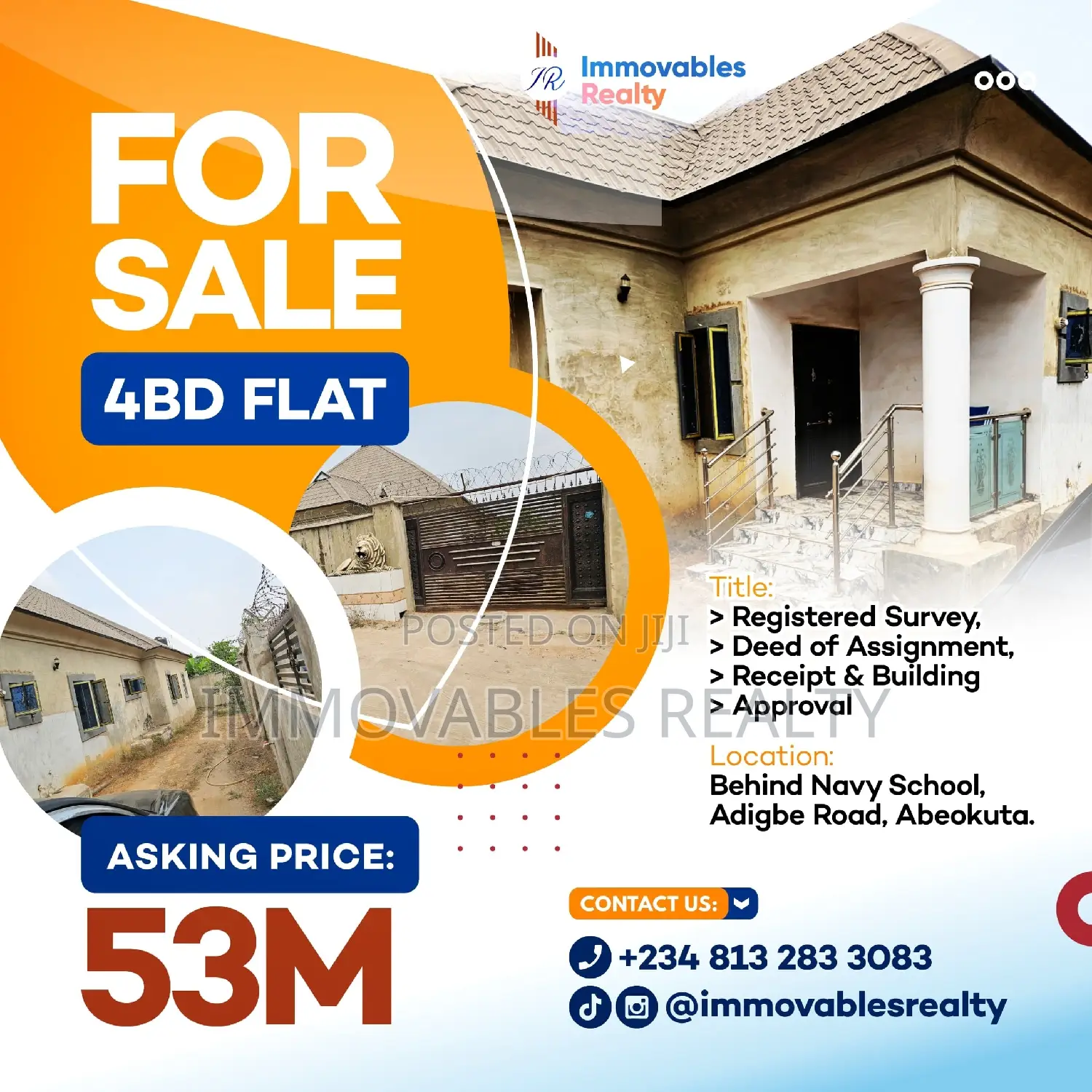 4bdrm Apartment in Immovables Realty, Abeokuta South for sale in Abeokuta South
