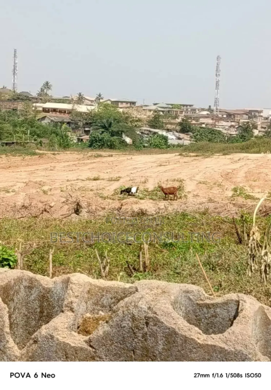 A Full Standard 695sqm of Land for Sale in Adeoyo