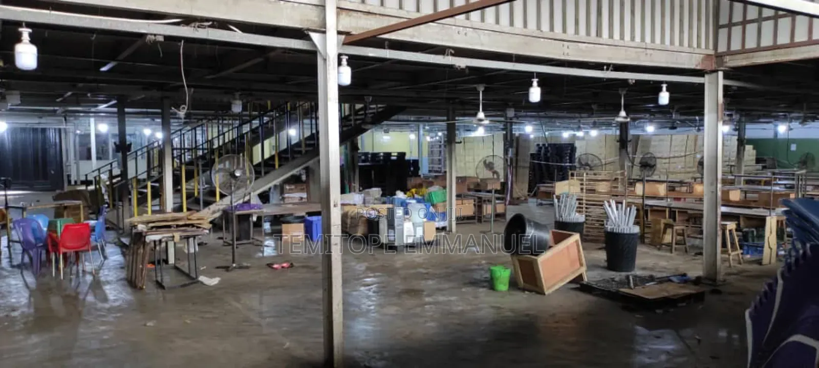 Wearhouse Factory on 7689sqm Land Building Space 12978sqm in Mushin
