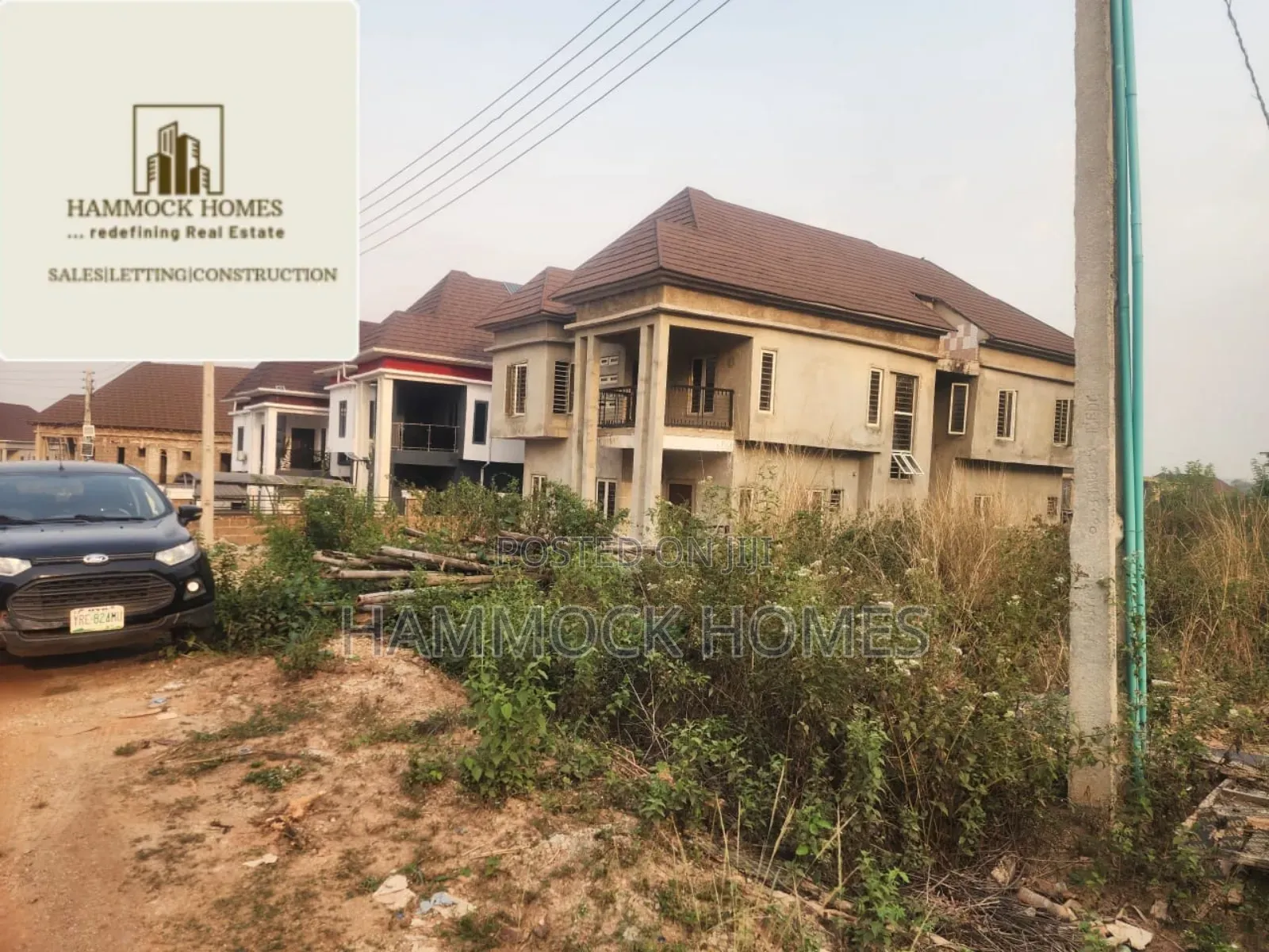 A Plot of Land Measuring 460sqm in a Secured Estate in Ojoo