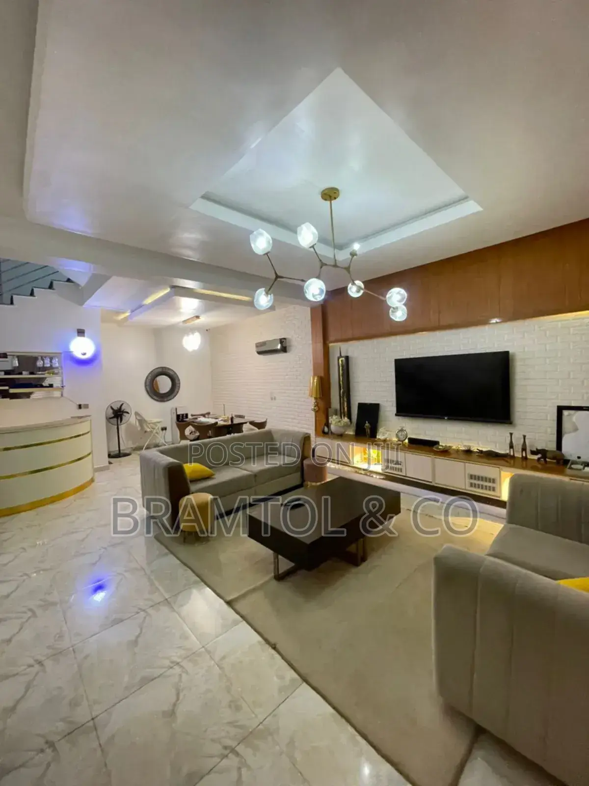 Furnished 4bdrm Townhouse / Terrace in Plus Bq, Mabushi for rent in Mabushi