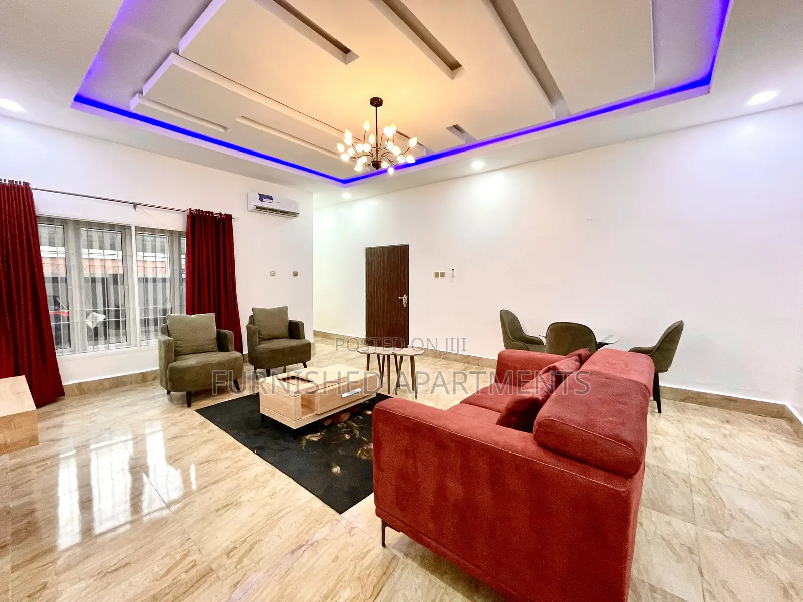 Spacious 1bedroom Flat -Furnished Gfloor. in Utako