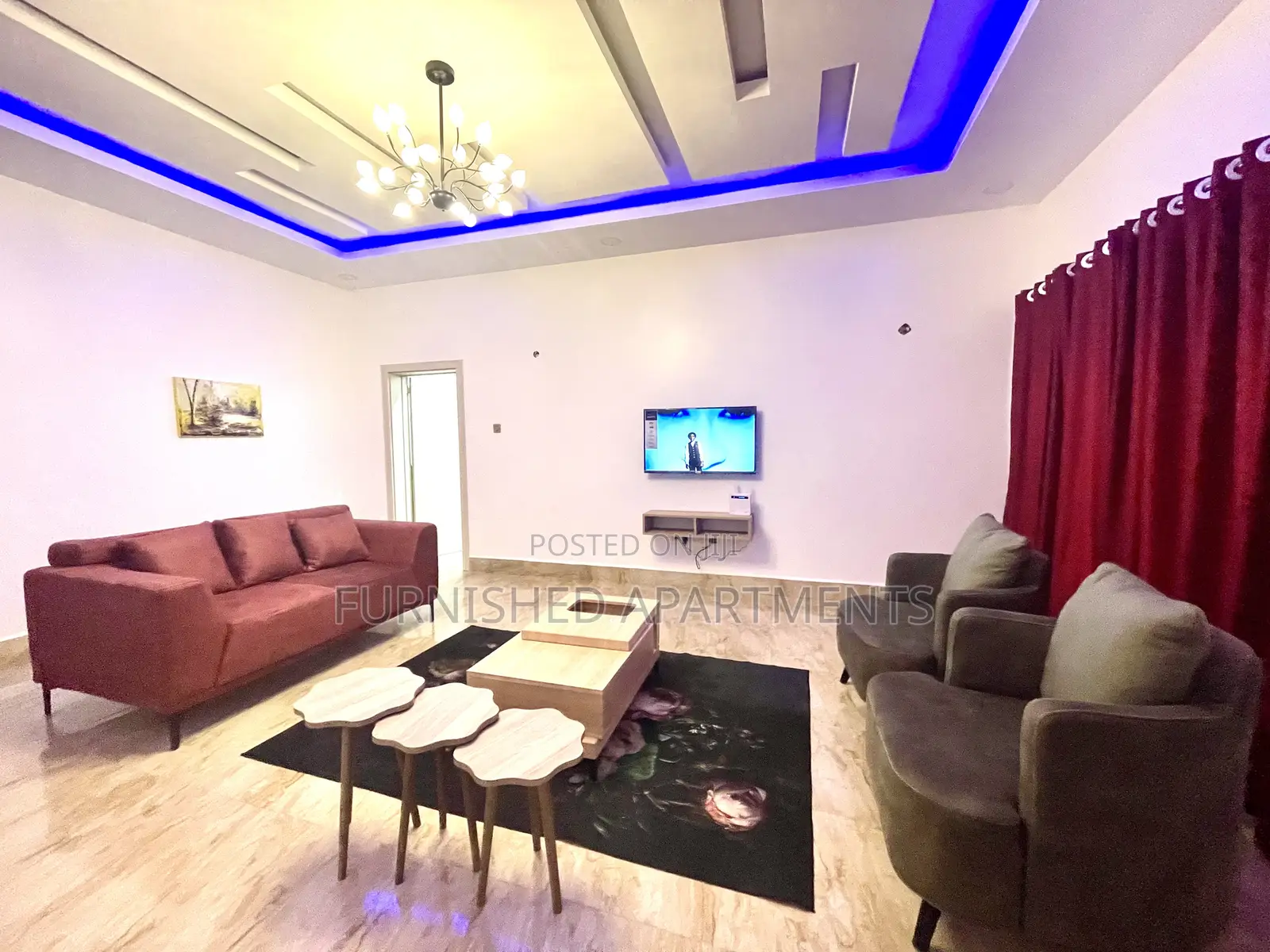 Spacious 1bedroom Flat -Furnished Gfloor. in Utako