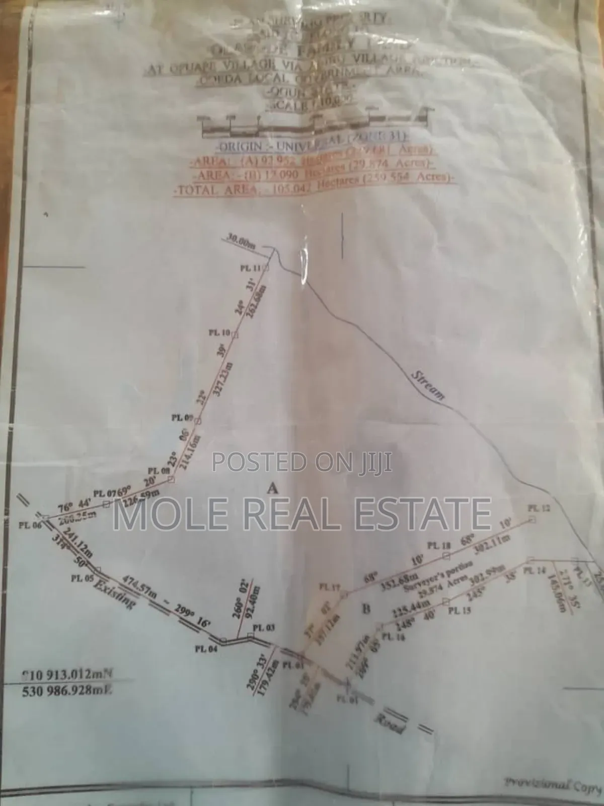 Kms Of Farm Land Virgin Fertile Owode Ogun State in Obafemi-Owode