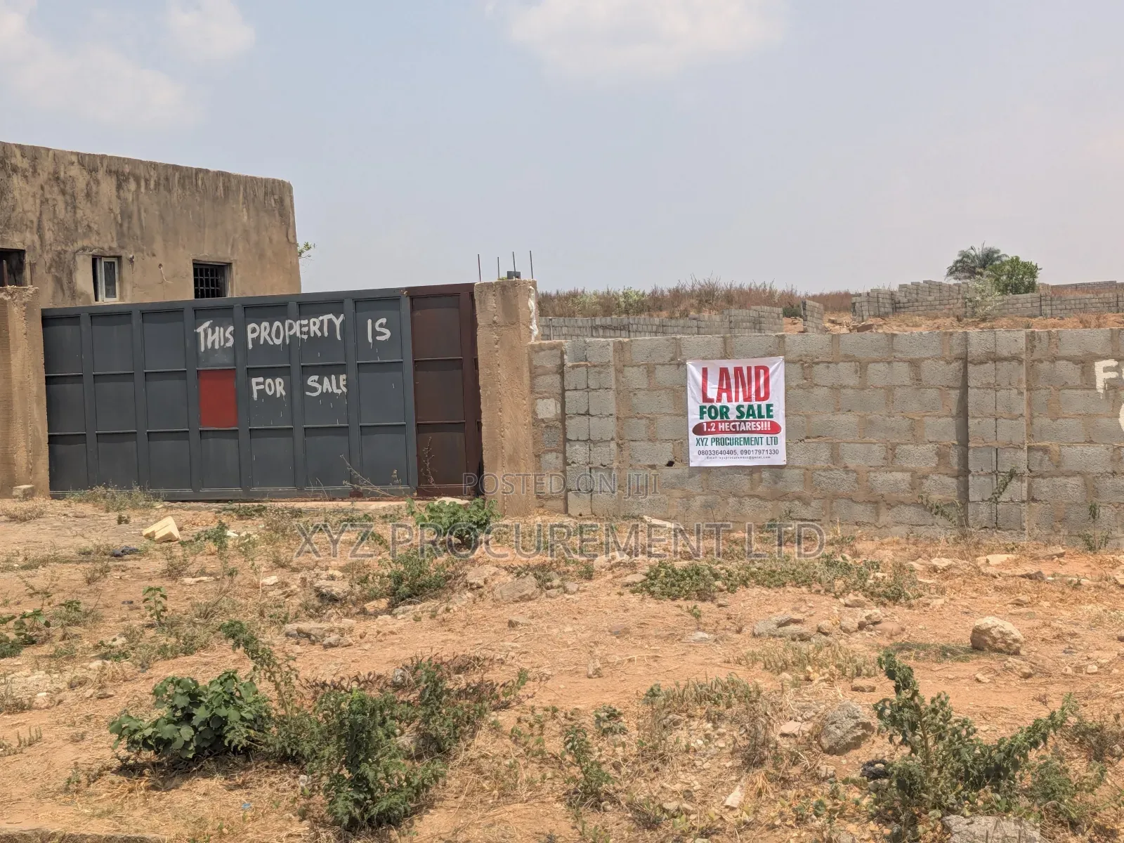 1.2 Hectare Land on a Tarred Road, Idu Phase 1 in Idu Industrial