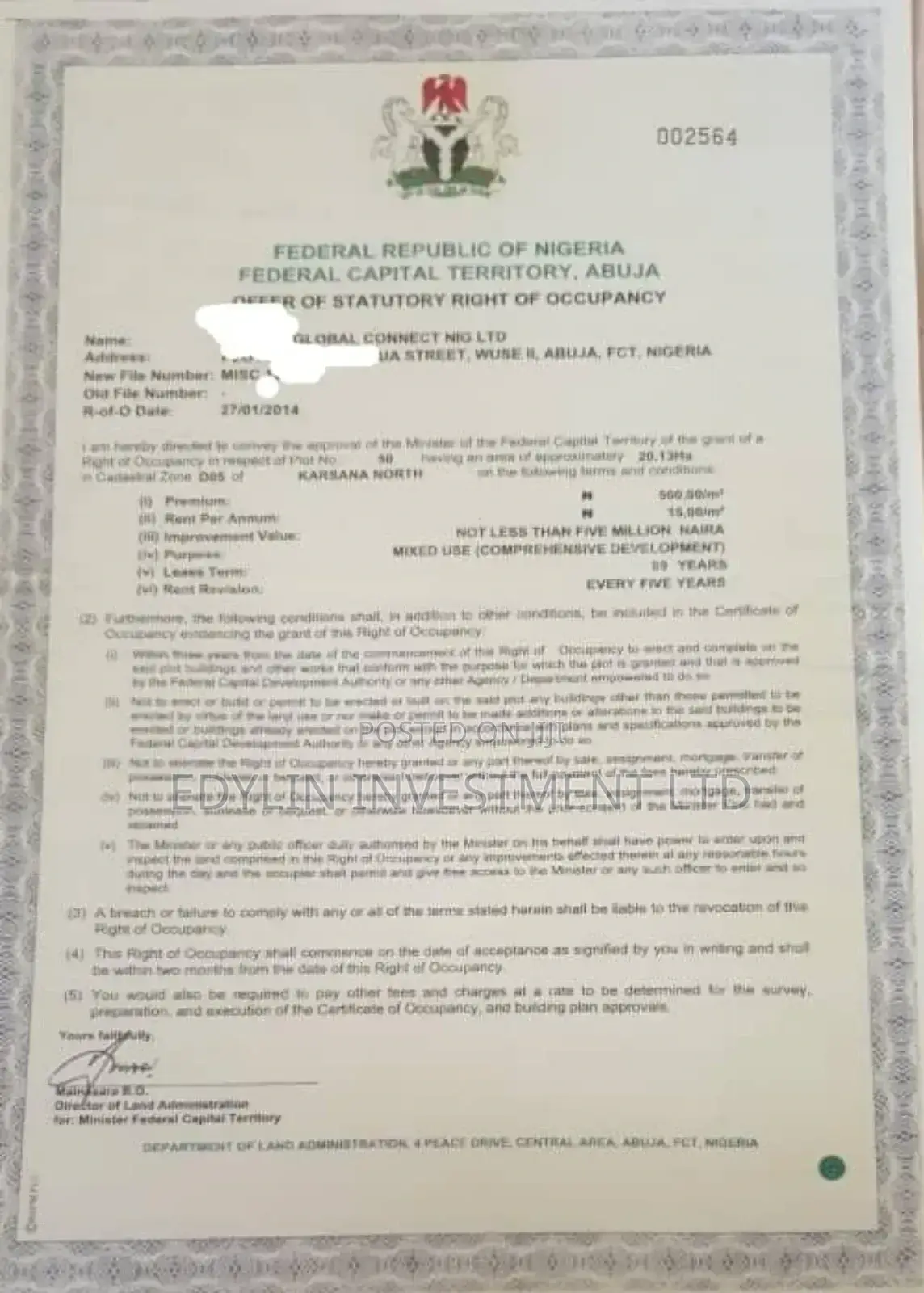 Karsana North Plot for Sale FCT Abuja in Karsana