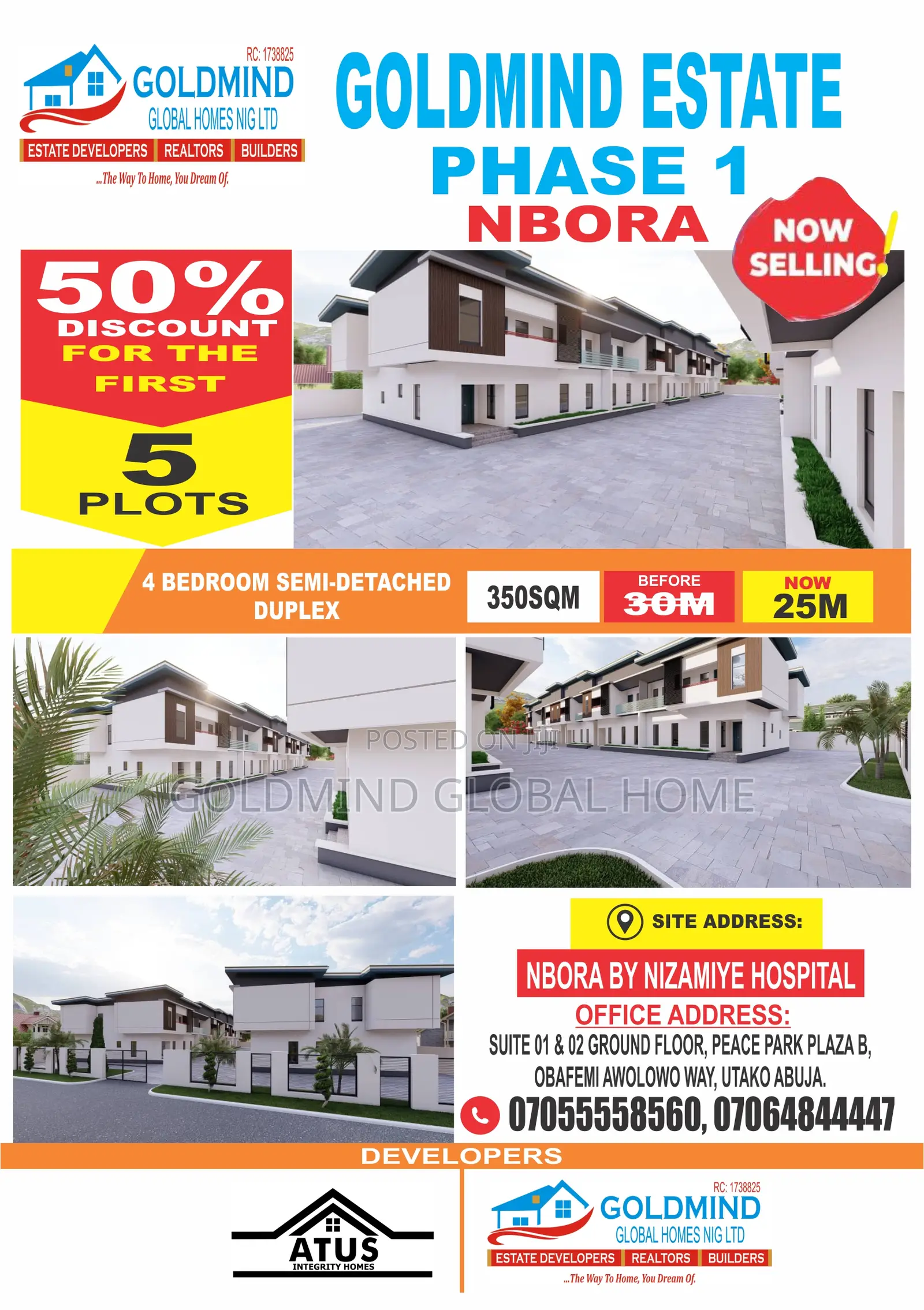 Fcda Estate Land to Build 4bedroom Semi-Detach Duplex in Mbora