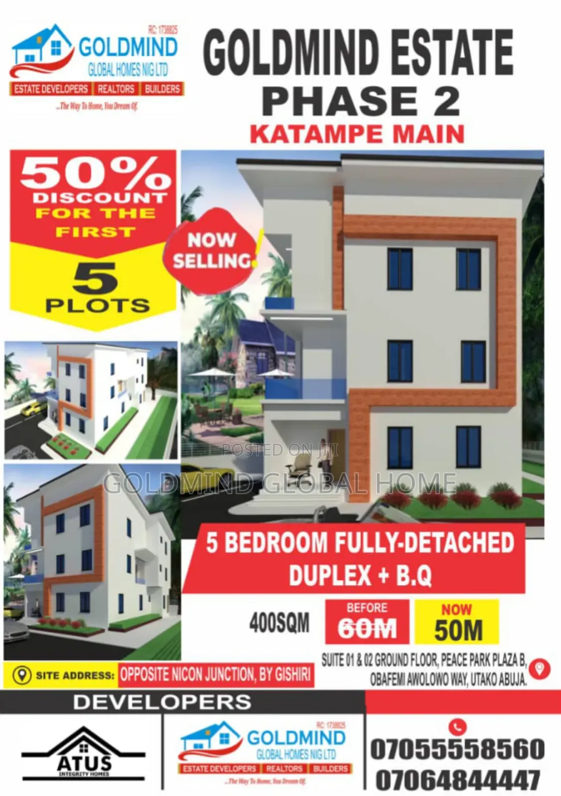 Fcda Estate Land to Build 5 Bedrooms Duplex in Katampe Main in Katampe (Main)