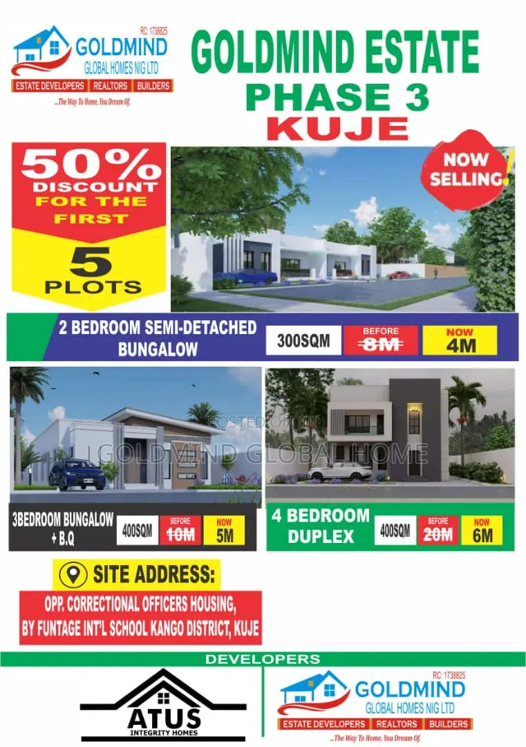 50% Mega Promo on All Estate Lands in Kuje