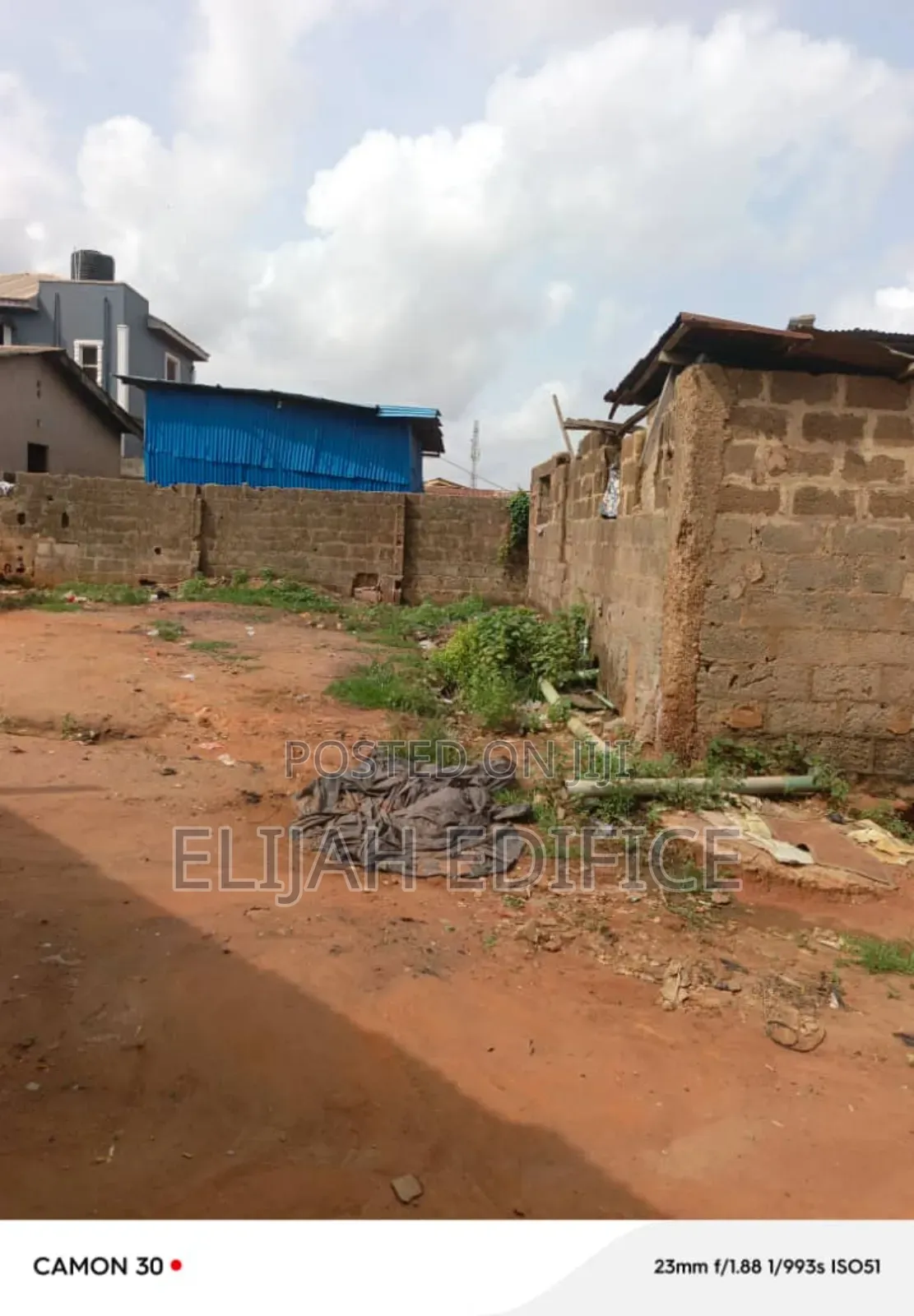 A Demolishable Structures on a Plot of Land Facing Road in Abule Egba