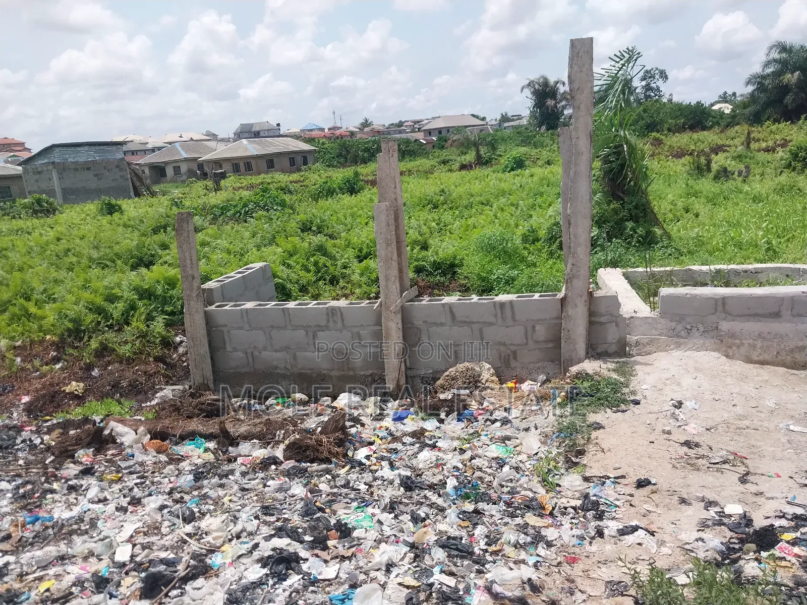 Solid 2 Flats Setback Full Plot Iguando Rd in Ikotun/Igando