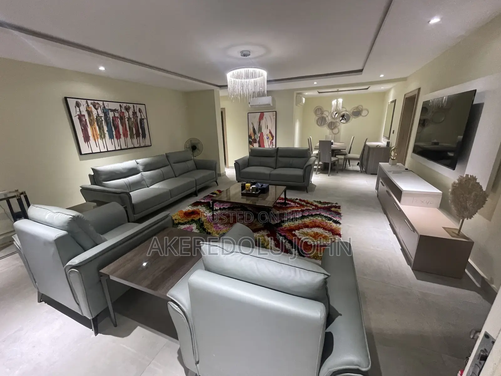 Furnished 3bdrm Block of Flats in Wuye for rent in Wuye