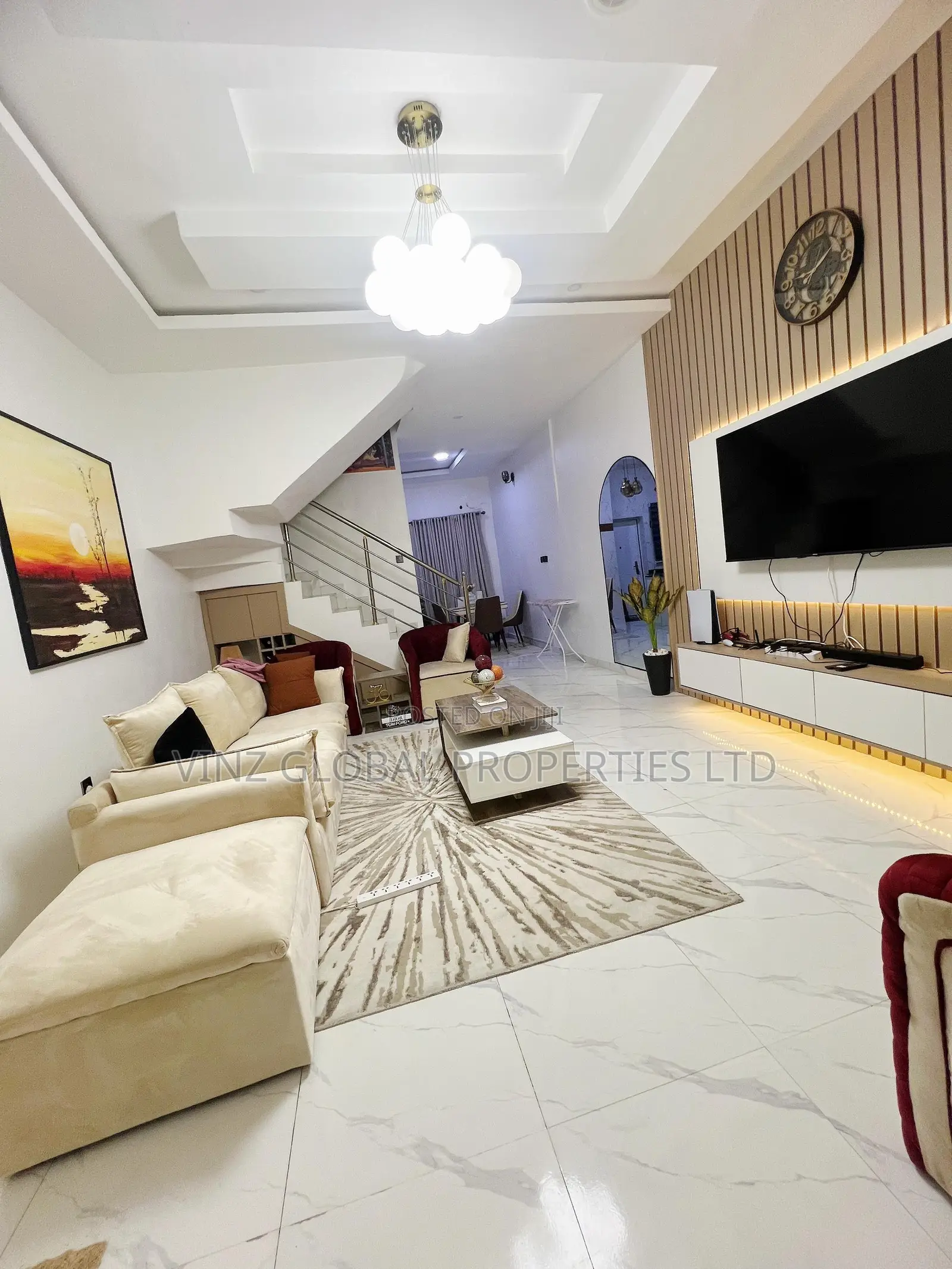 Luxury 2 Bedroom Duplex With Ps5, Solar Inverter in Lekki