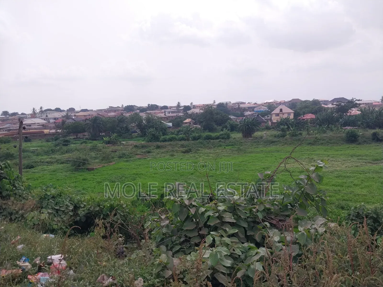 Half Plot Dwarf Fenced 4 Sale Ijegemo Semi Dry New Road in Ijegun